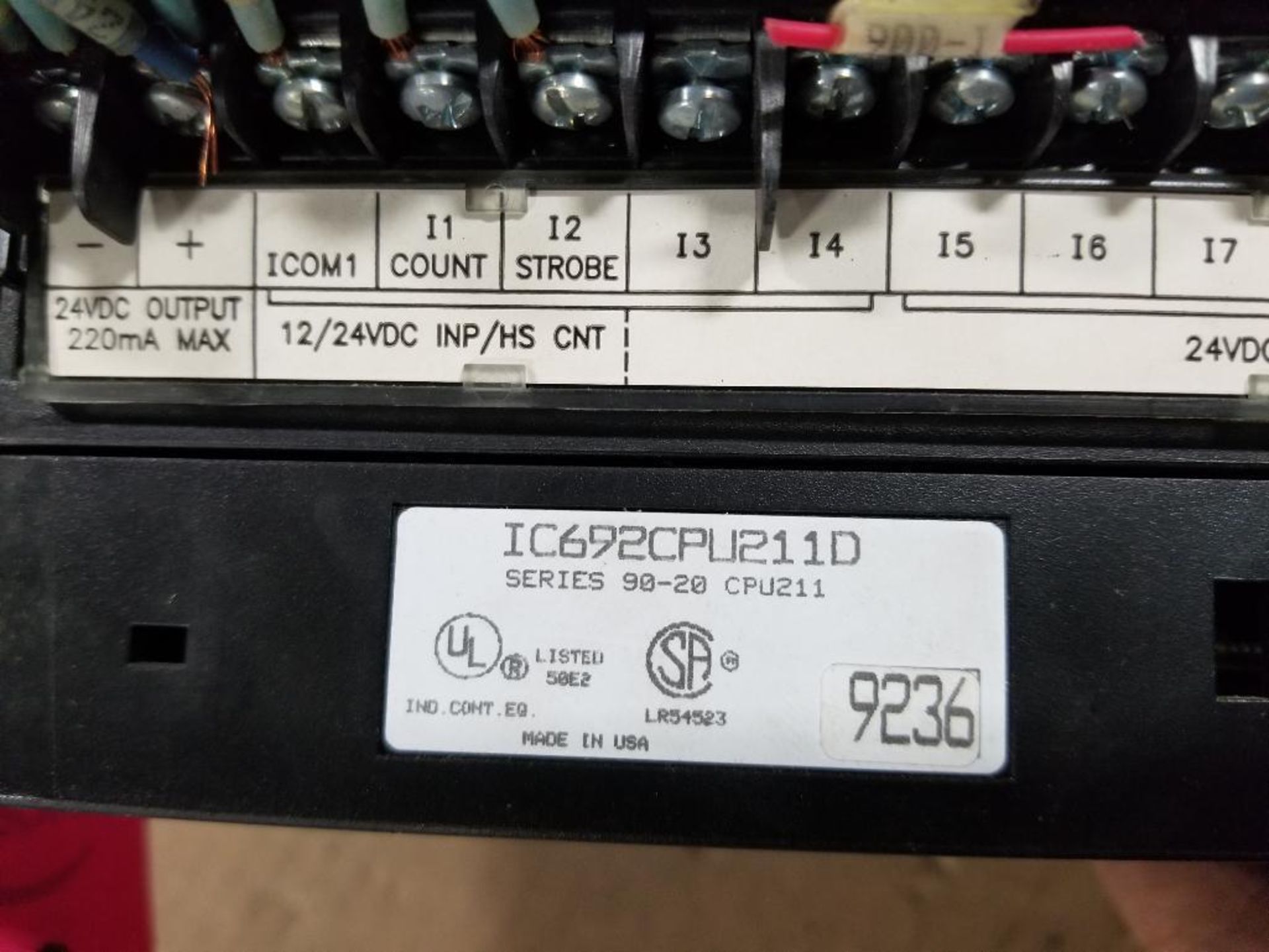 GE Fanuc Series 90-20 programmable controller. - Image 6 of 8