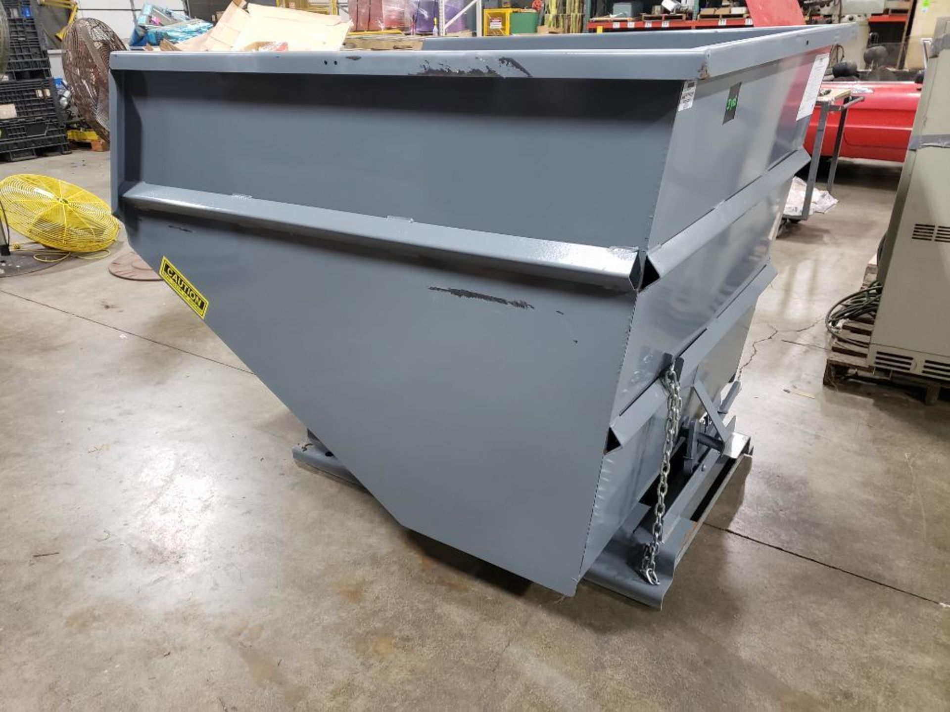 NEW 3-yard Wright / McCullough Industries steel dump hopper. 70.5"L x 57.75"W x 55"T. - Image 4 of 11