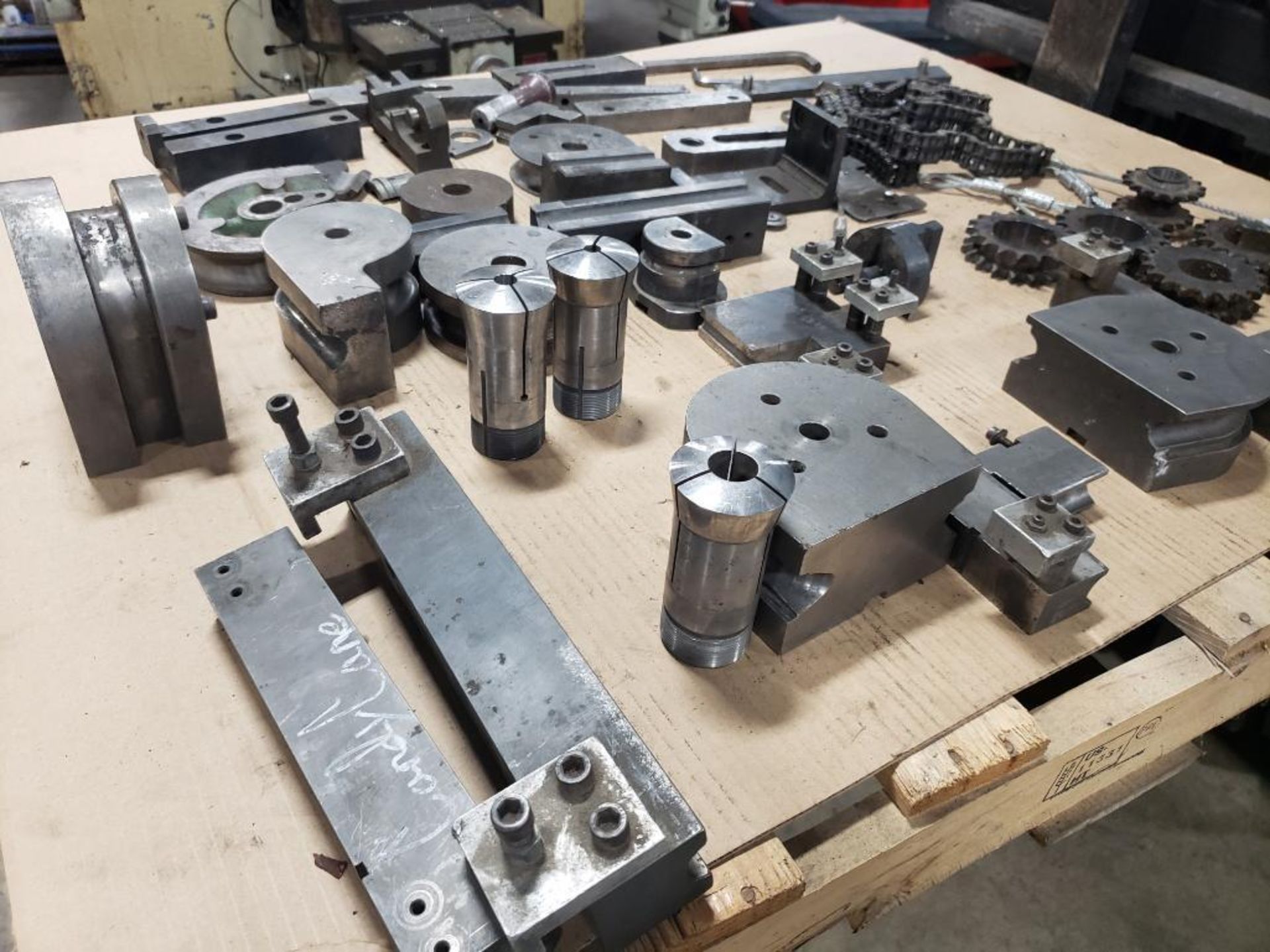 3-axis pines CNC bender. Includes assorted dies as pictured. for square and round tube. - Image 89 of 90