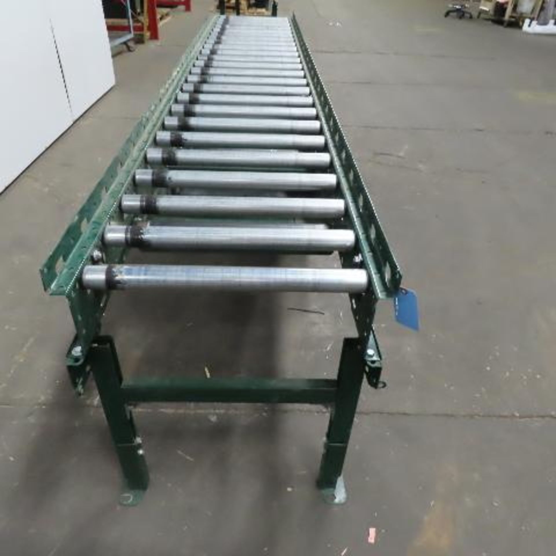 Rapistan Dematic 25" x 144 " Center Drive Belt Over Roller Conveyor 60 FPM 3Ph - Image 5 of 9