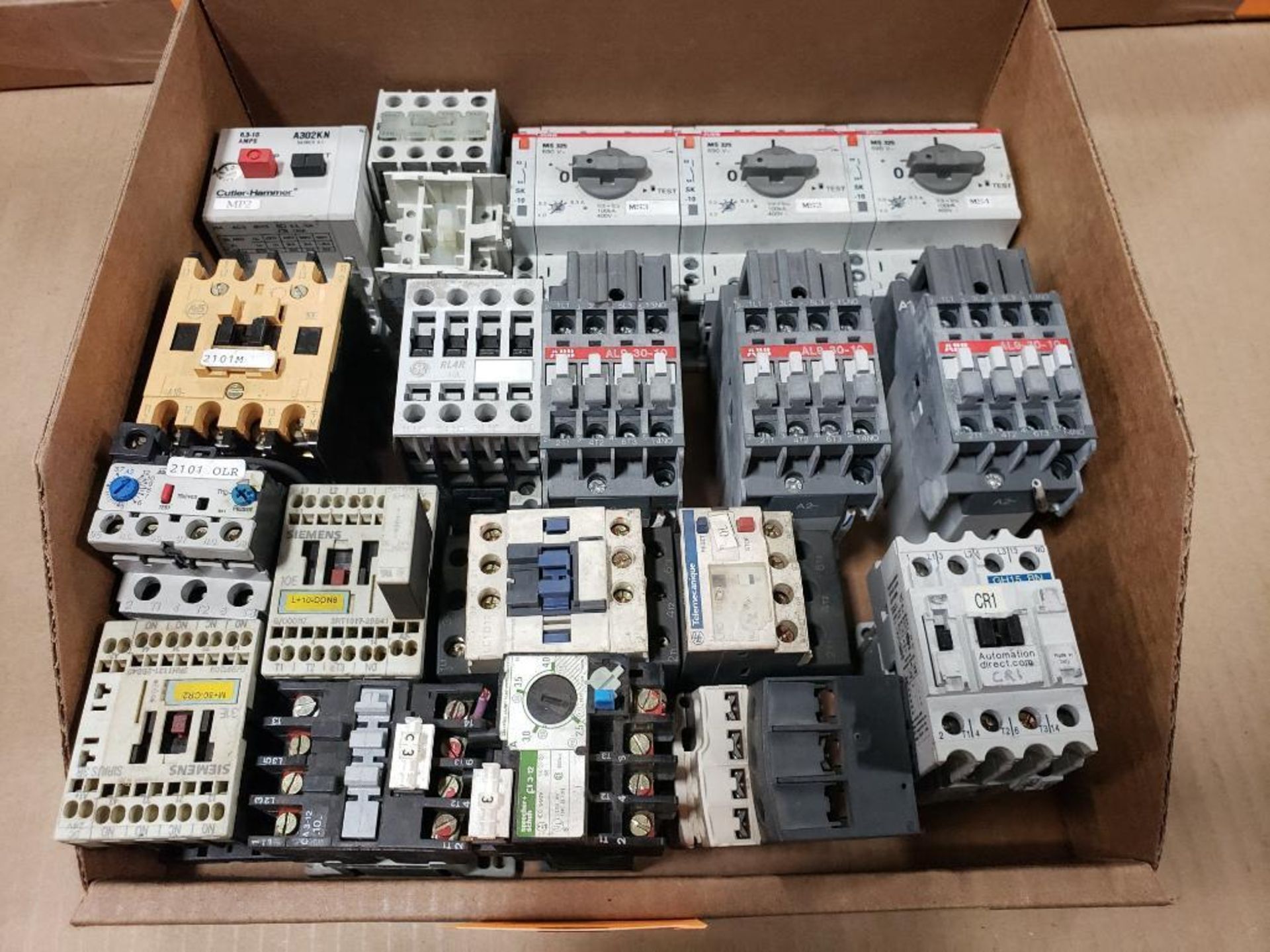 Assorted contactors. Allen Bradley, Abb, Siemens.