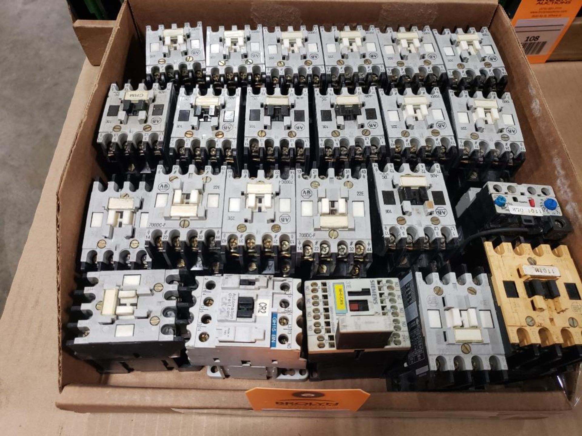 Assorted contactors.