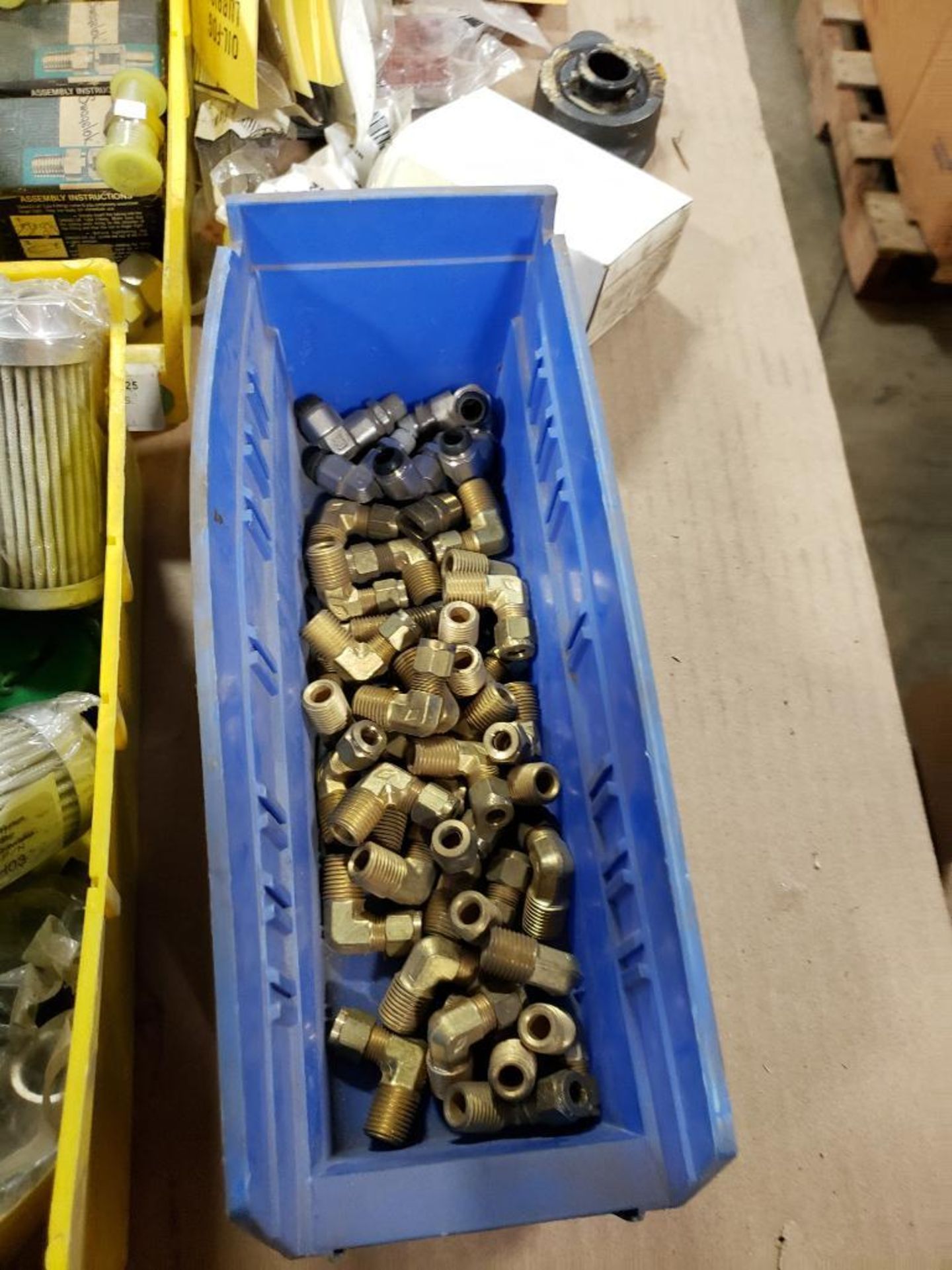 Pallet of assorted replacement parts. Bearings, wrenches hoses. - Image 9 of 10