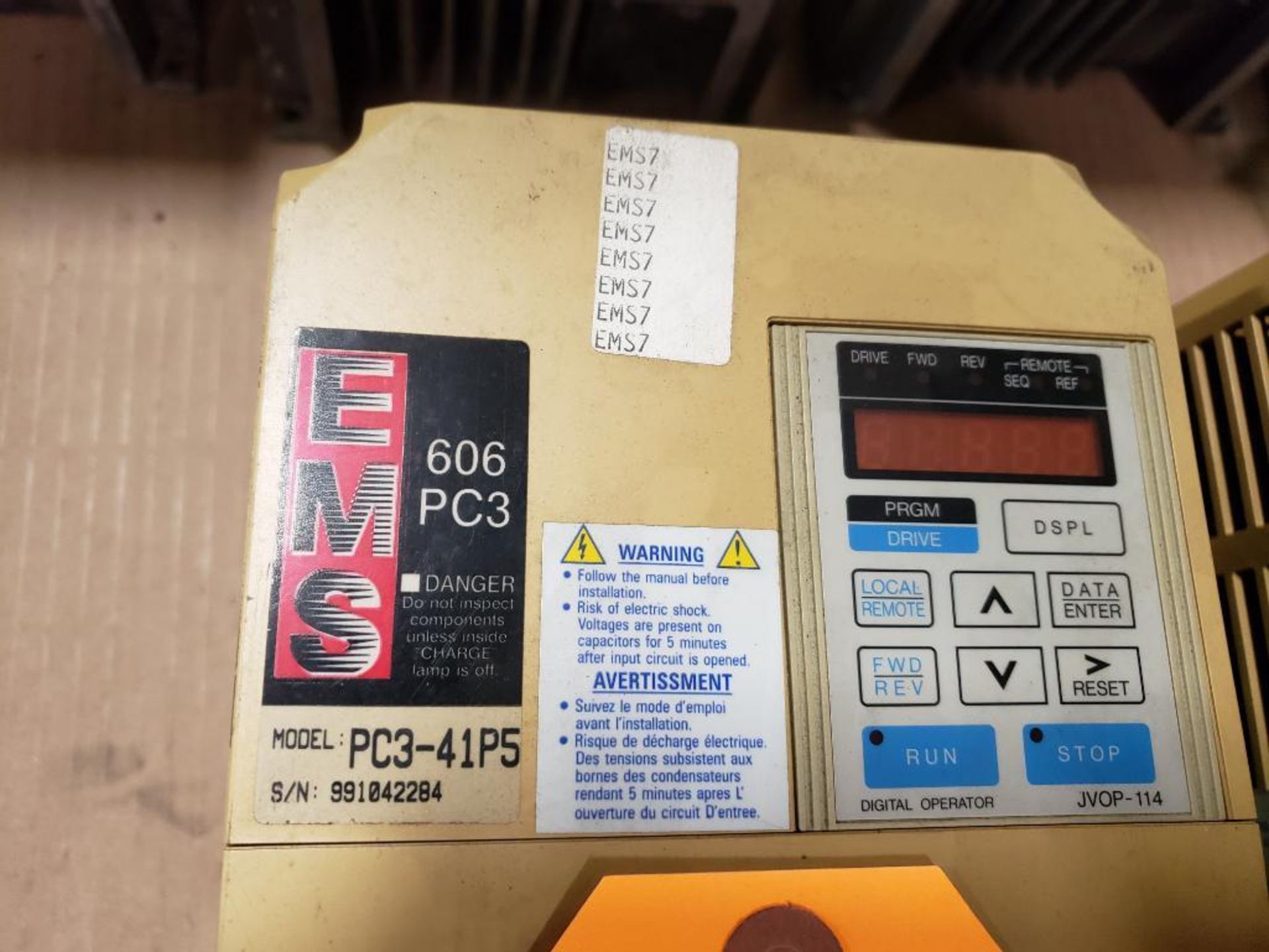 EMS 606 PC3 Drive. PC3-41P5. CIMR-PCU41P5. - Image 3 of 4