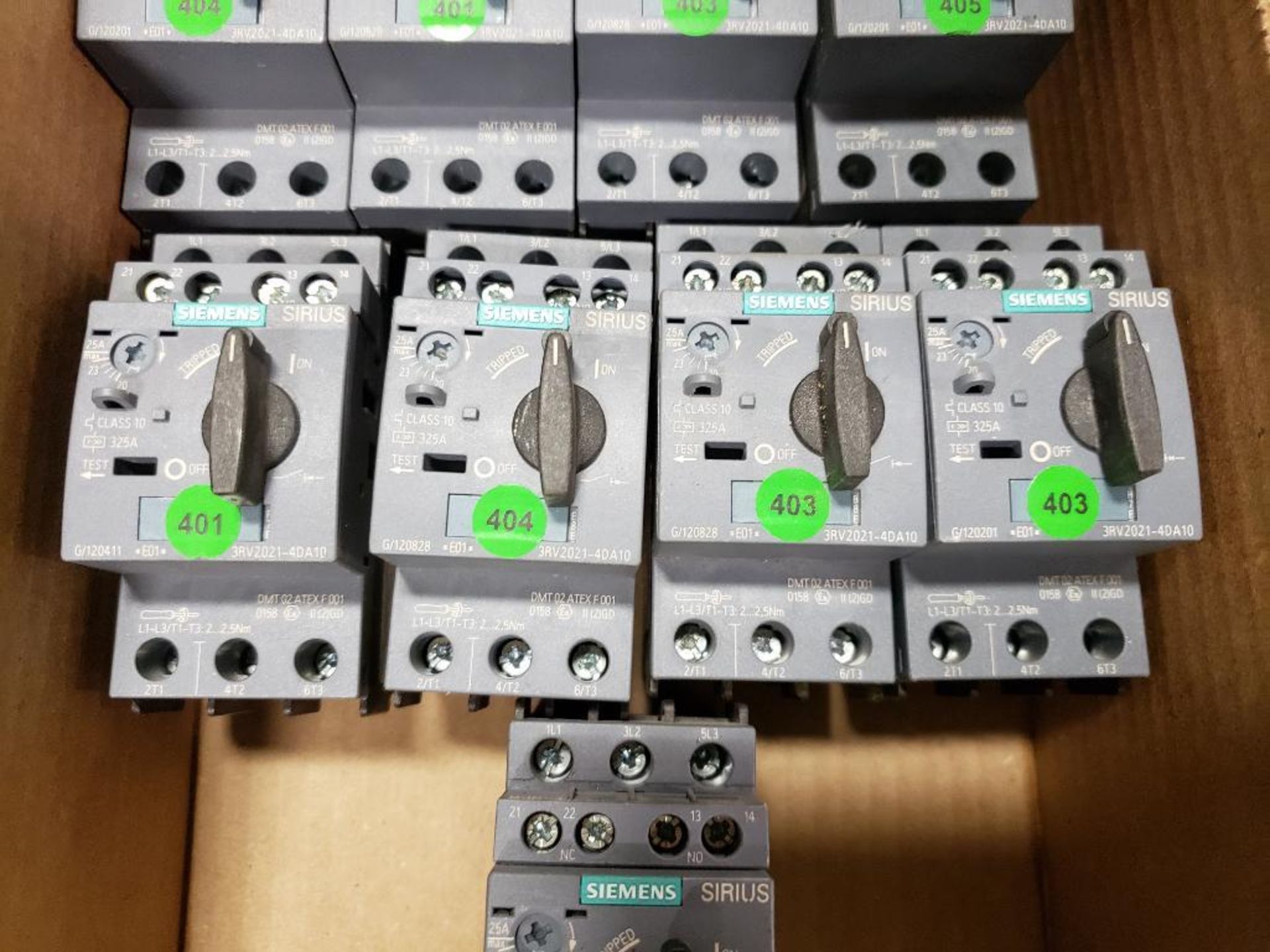 Qty 9 - Assorted Siemens Sirius motor starter, contactor. - Image 3 of 7