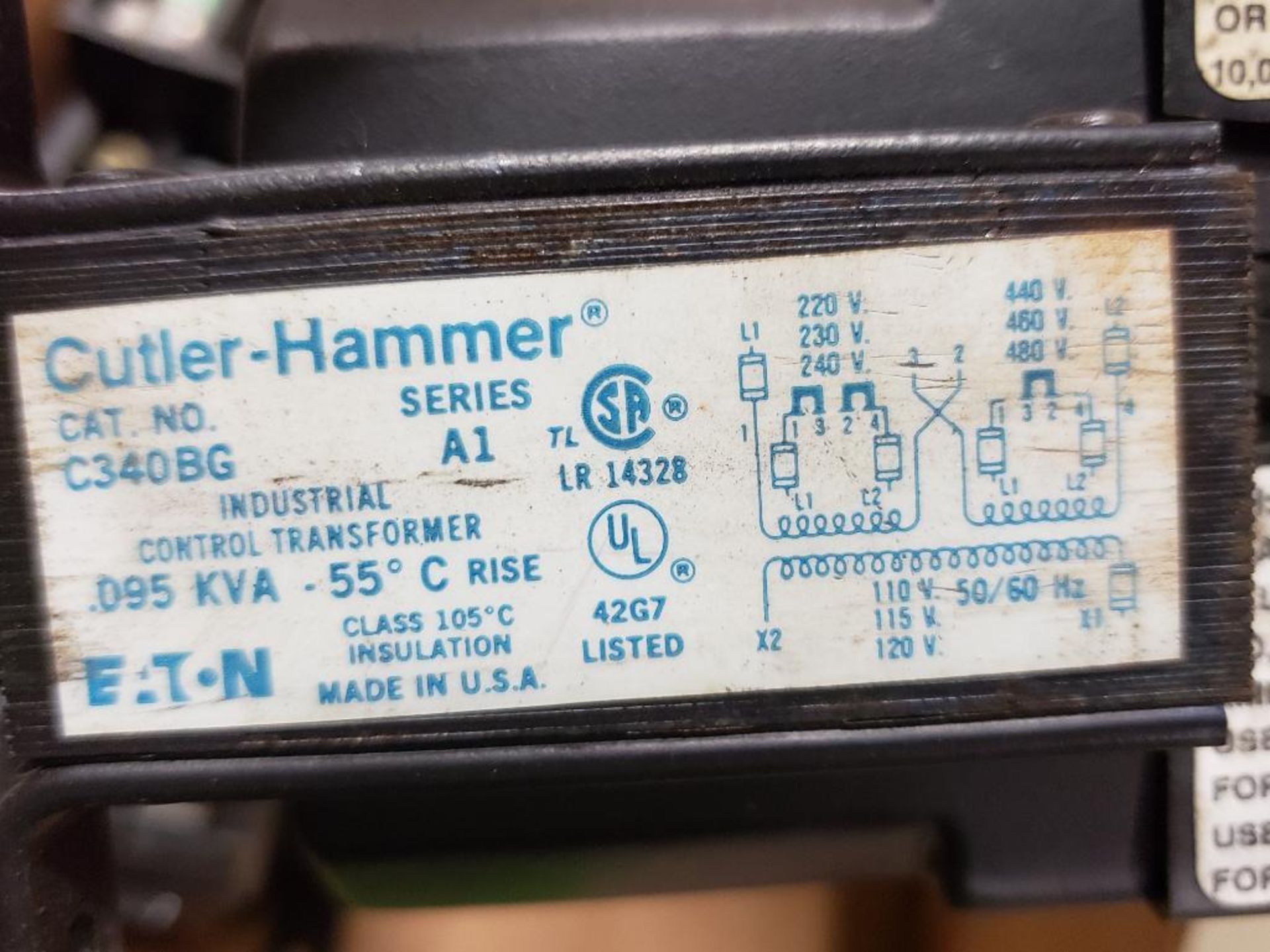 Qty 5 - Assorted Cutler Hammer transformer. - Image 3 of 6