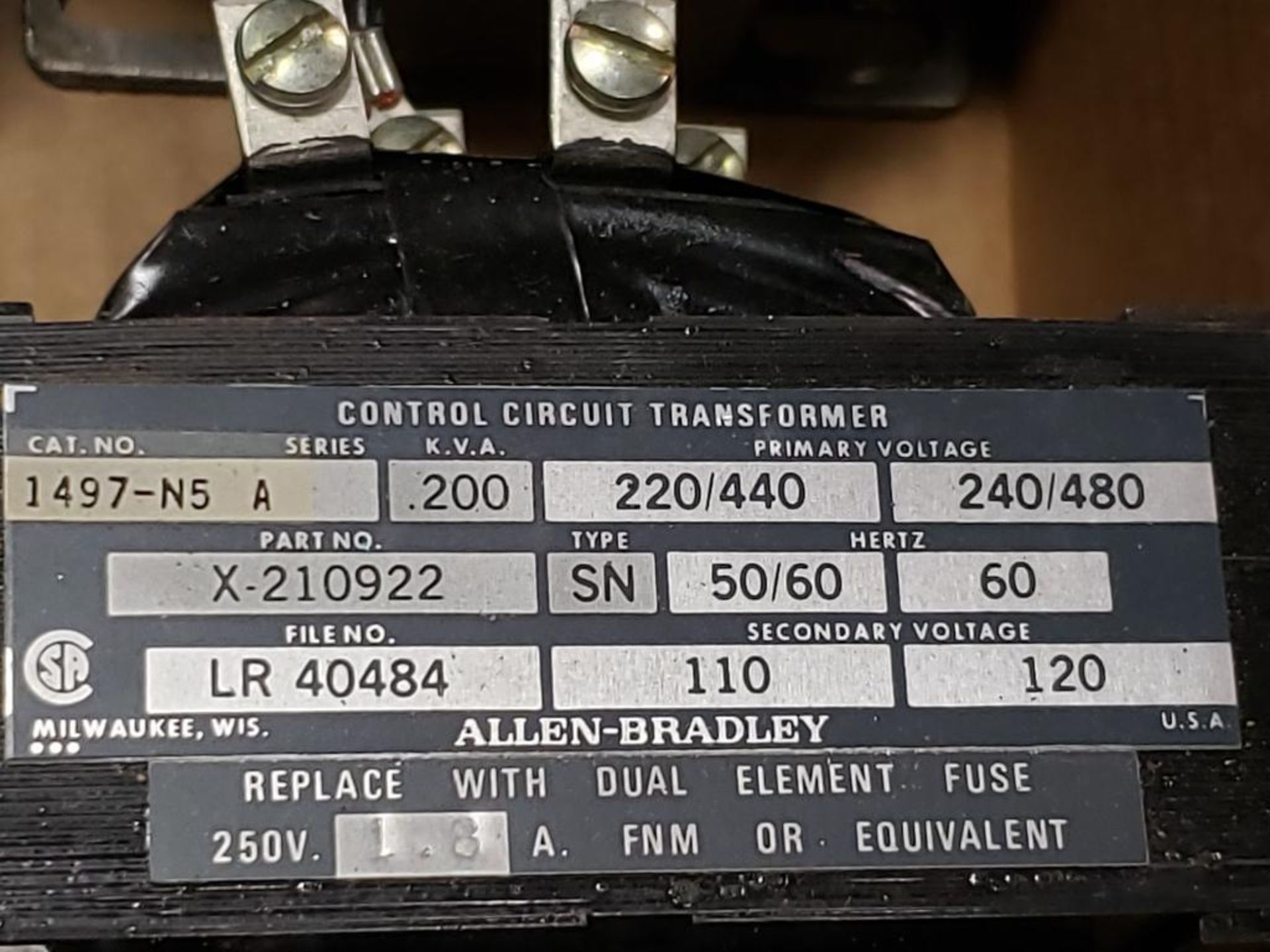 Assorted electrical transformer, relay. Allen Bradley, Siemens. - Image 6 of 7