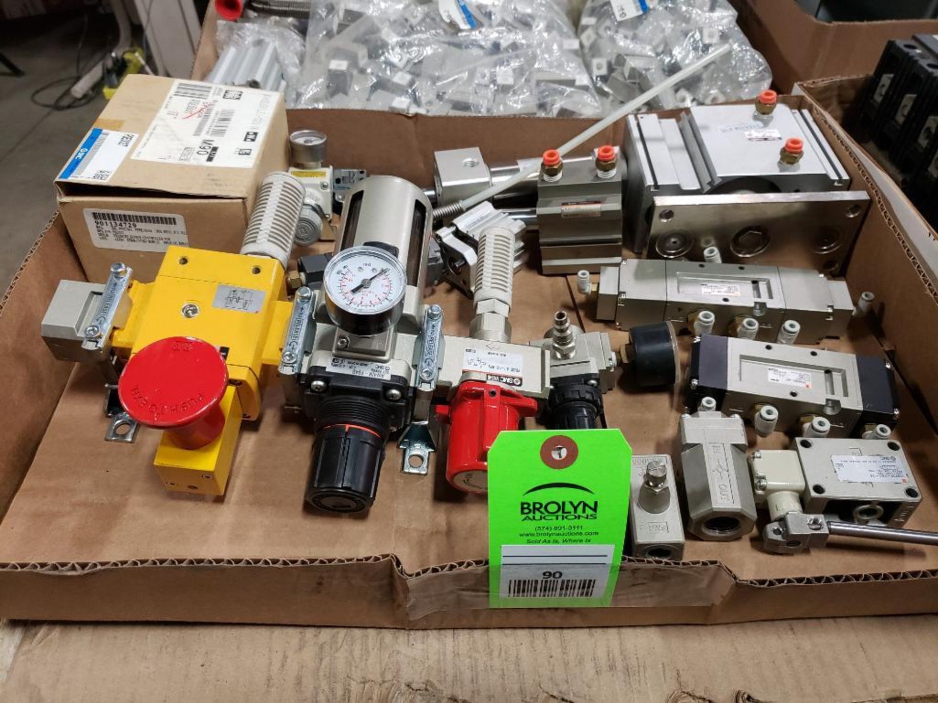 Assorted SMC flow control and pneumatics.