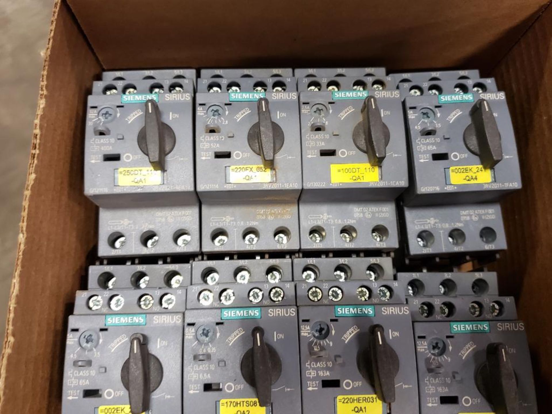 Qty 9 - Assorted Siemens Sirius motor starter, contactor. - Image 2 of 4