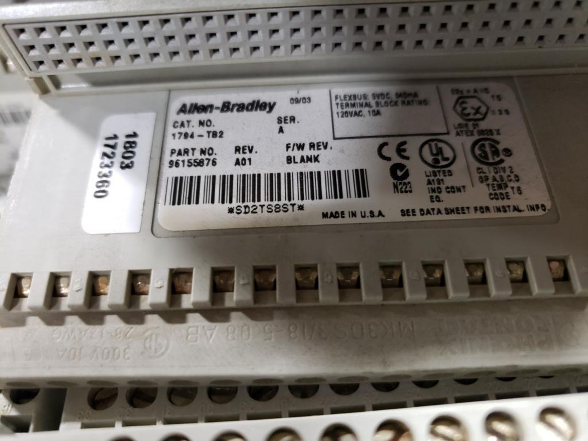 Large Qty of Allen Bradley 1794-TB3 Flex I/O terminal base. - Image 5 of 6