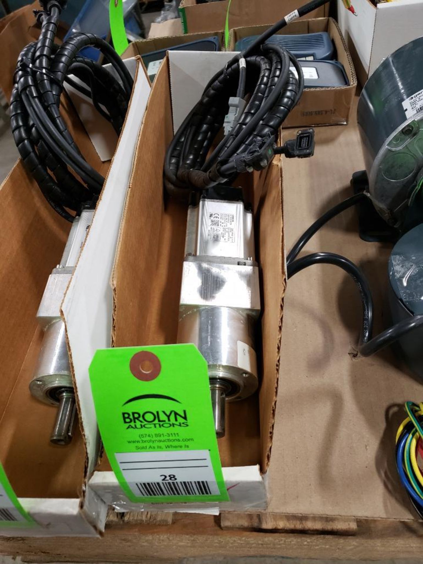 Omron R88M-K40030L-S2 AC servo motor.