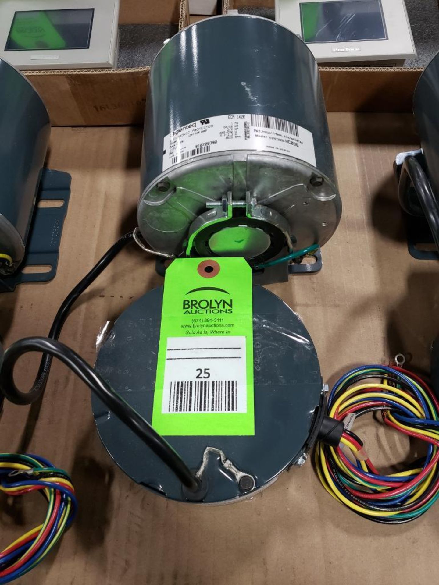 3/4HP Genteq ECM-142R motor. 1PH, 208-230V, 1625RPM. 5SME39SSHC096.