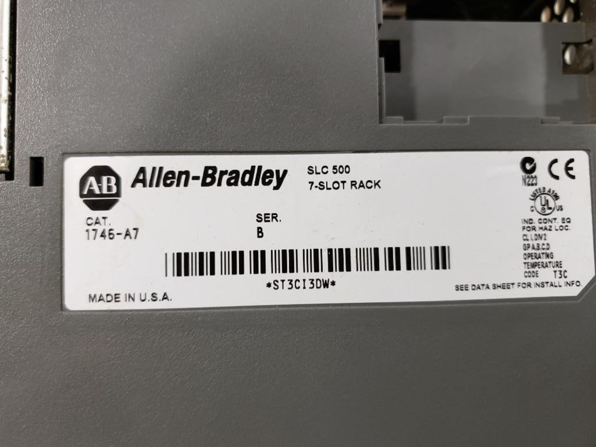 Allen Bradley SLC 5/04 CPU I/O rack. - Image 6 of 6