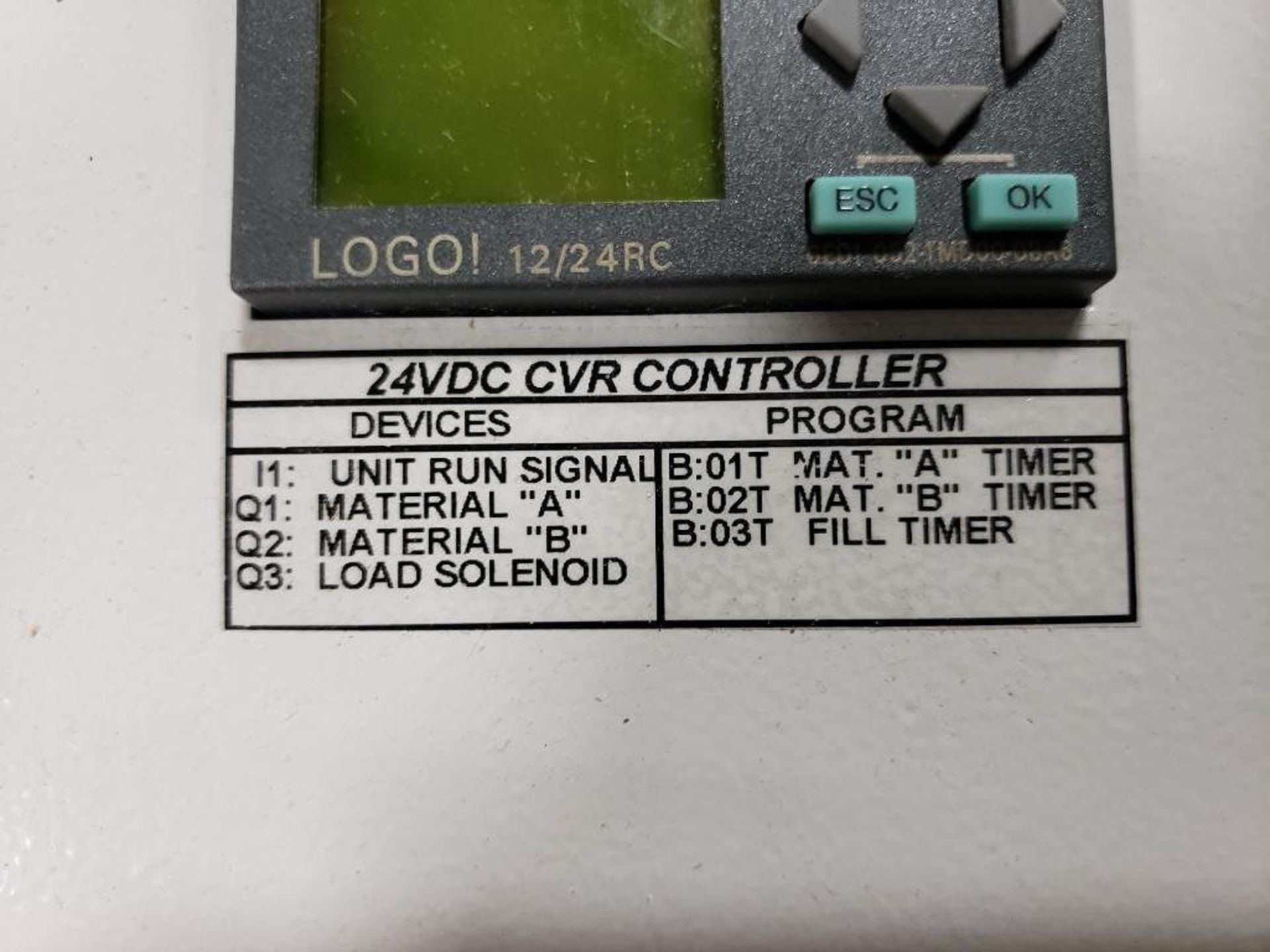 Wittmann 24VDC OVR controller. Siemens 8ED1 052-1MD00-0BA6. - Image 3 of 5