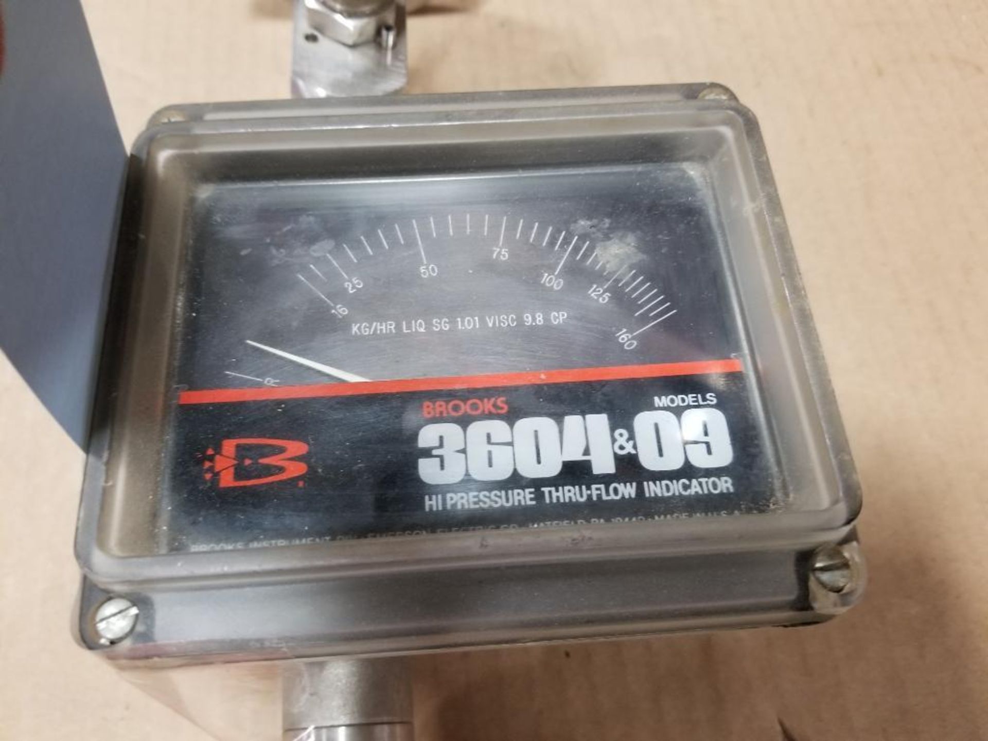 Brooks 3604EA1A3MID pressure thru-flow indicator flowmeter. - Image 4 of 6