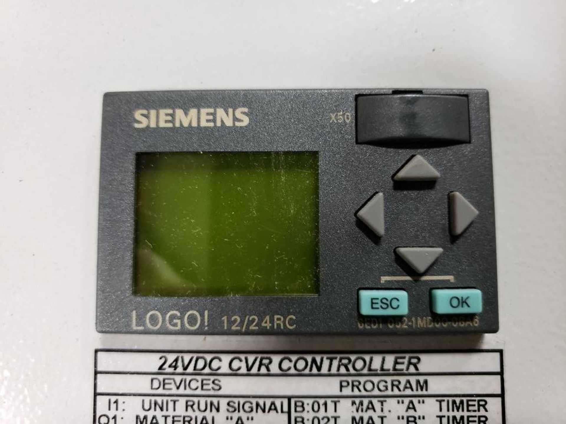 Wittmann 24VDC OVR controller. Siemens 8ED1 052-1MD00-0BA6. - Image 2 of 5