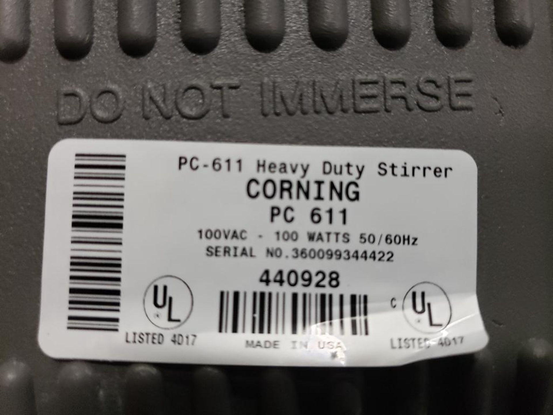 Corning Stirrer PC611 heavy duty stirrer. - Image 5 of 5