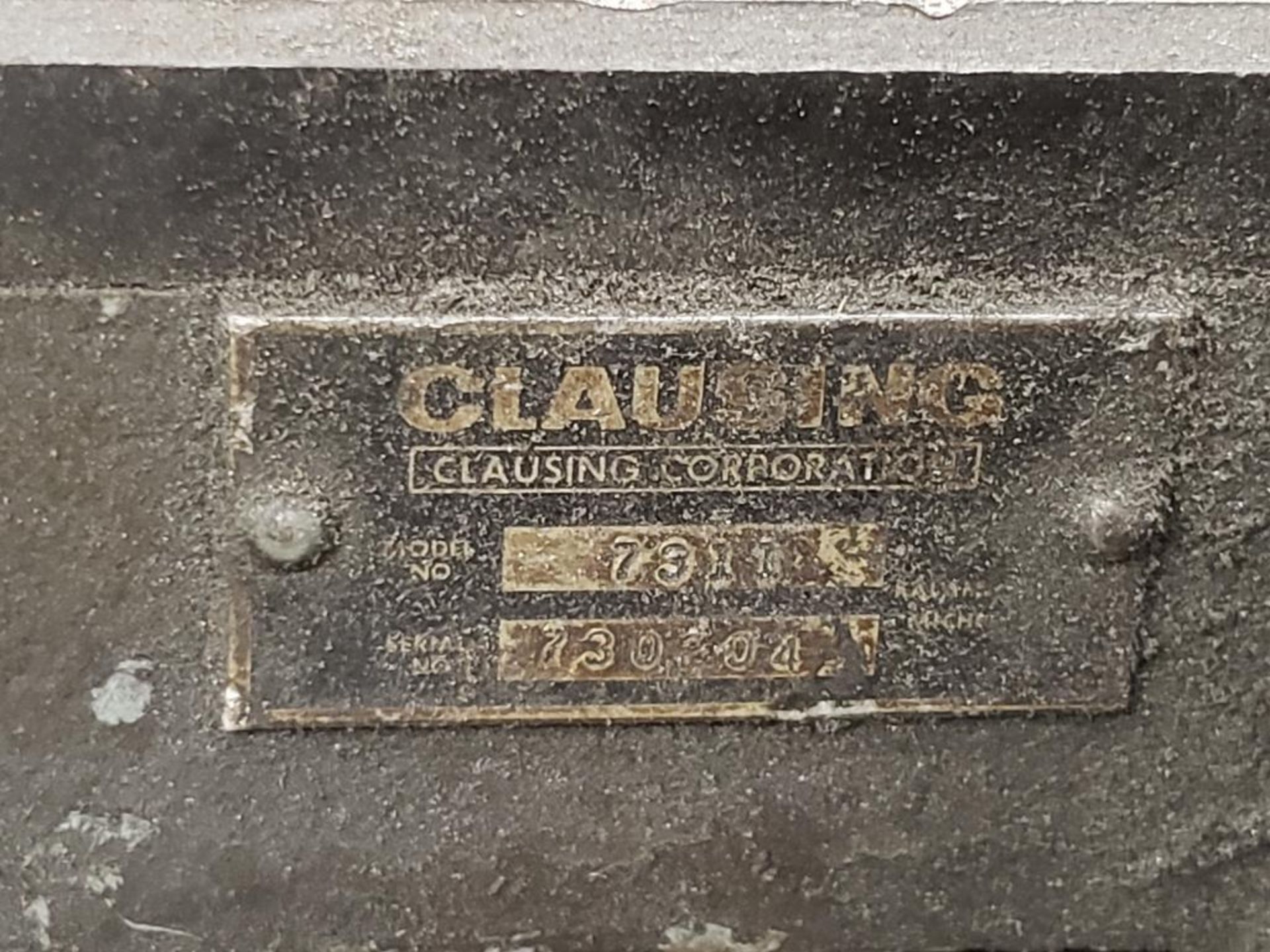 14" Clausing lathe. Model 1402. Serial number 140380. - Image 7 of 19