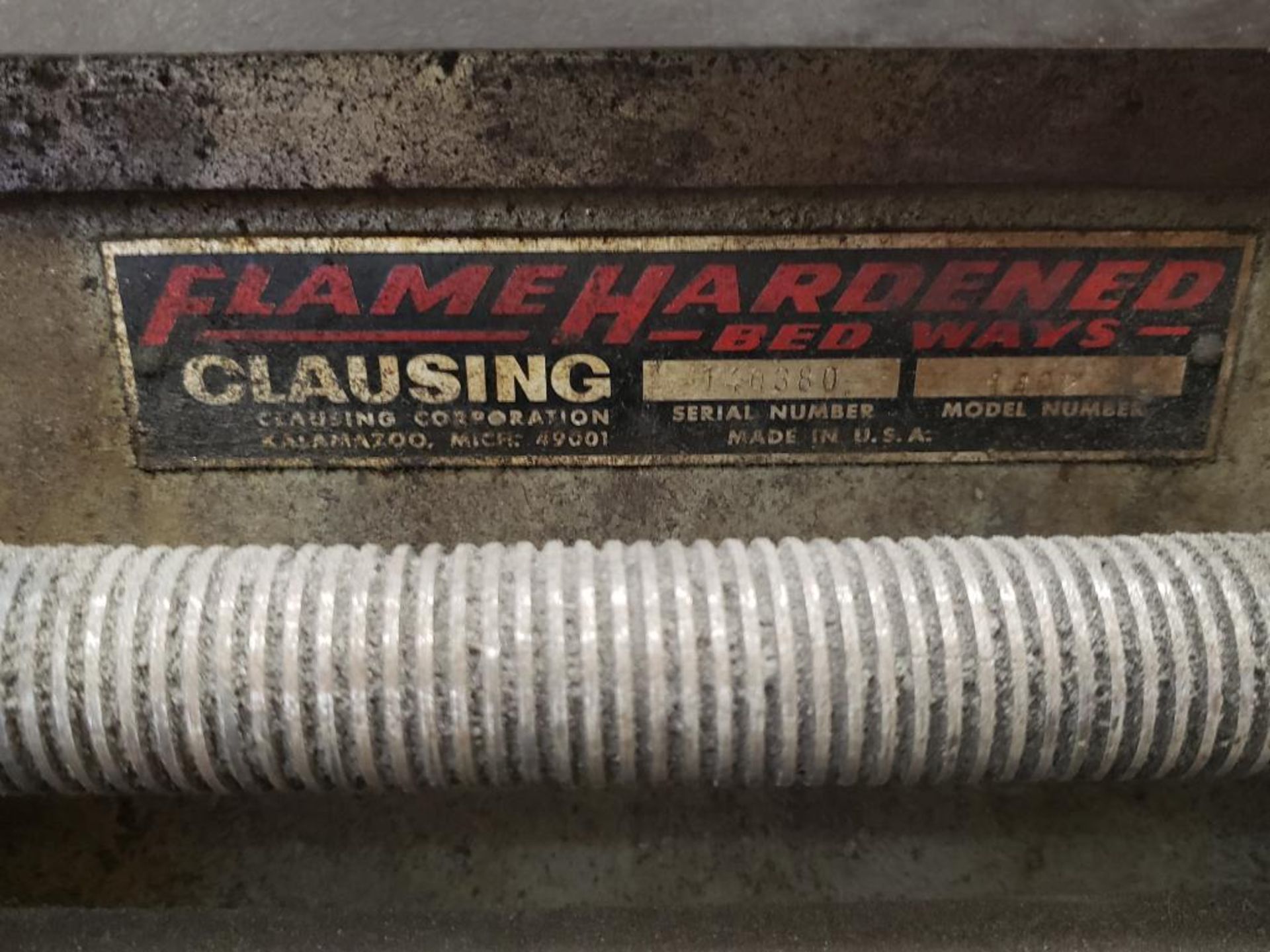 14" Clausing lathe. Model 1402. Serial number 140380. - Image 9 of 19