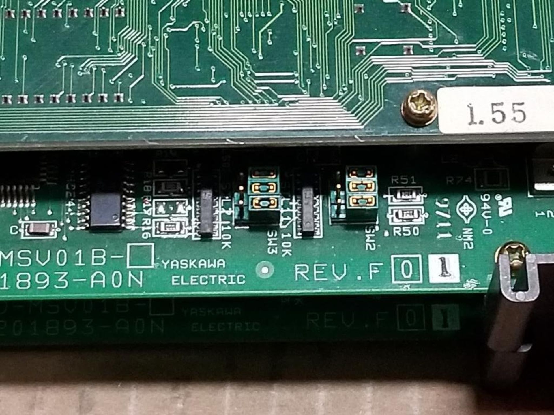 Qty 2 - Yaskawa JANCD-MSV01B CNC PC board. MSV018. - Image 7 of 10