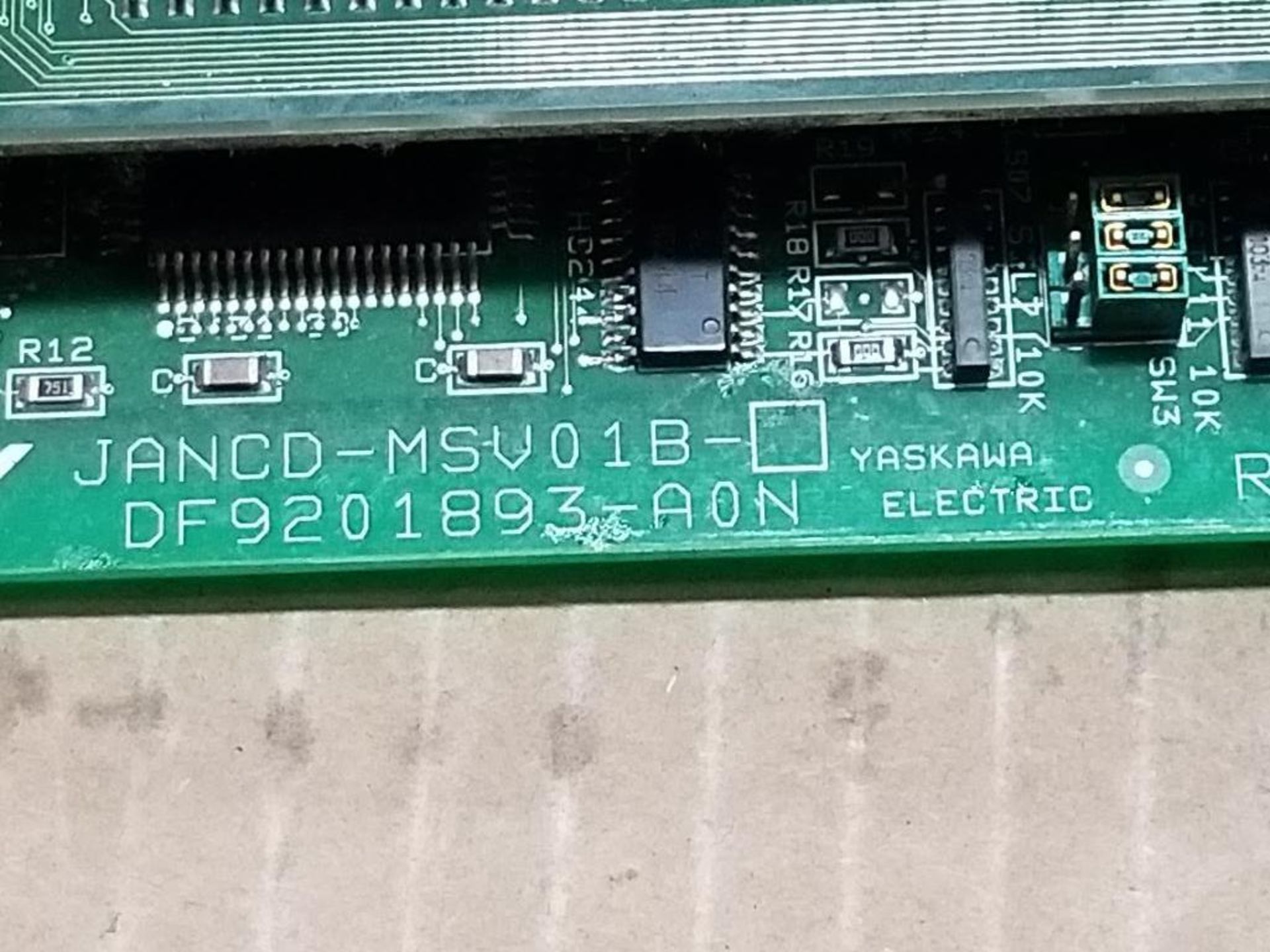 Qty 2 - Yaskawa JANCD-MSV01B CNC PC board. MSV018. - Image 9 of 10