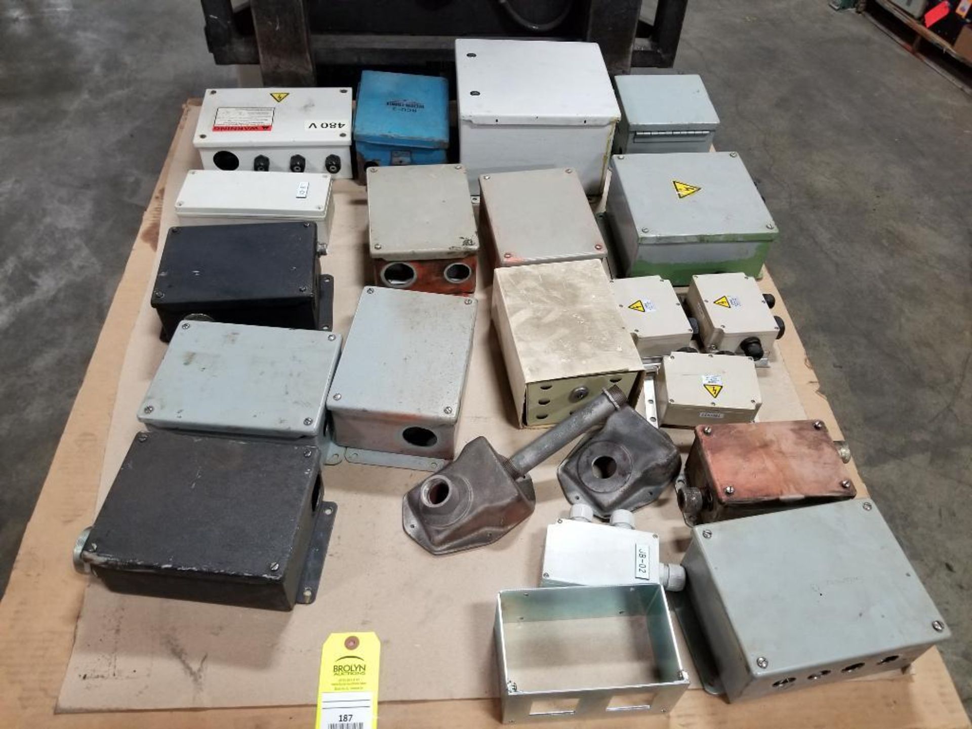 Pallet of assorted electrical conduit boxes. - Image 11 of 11