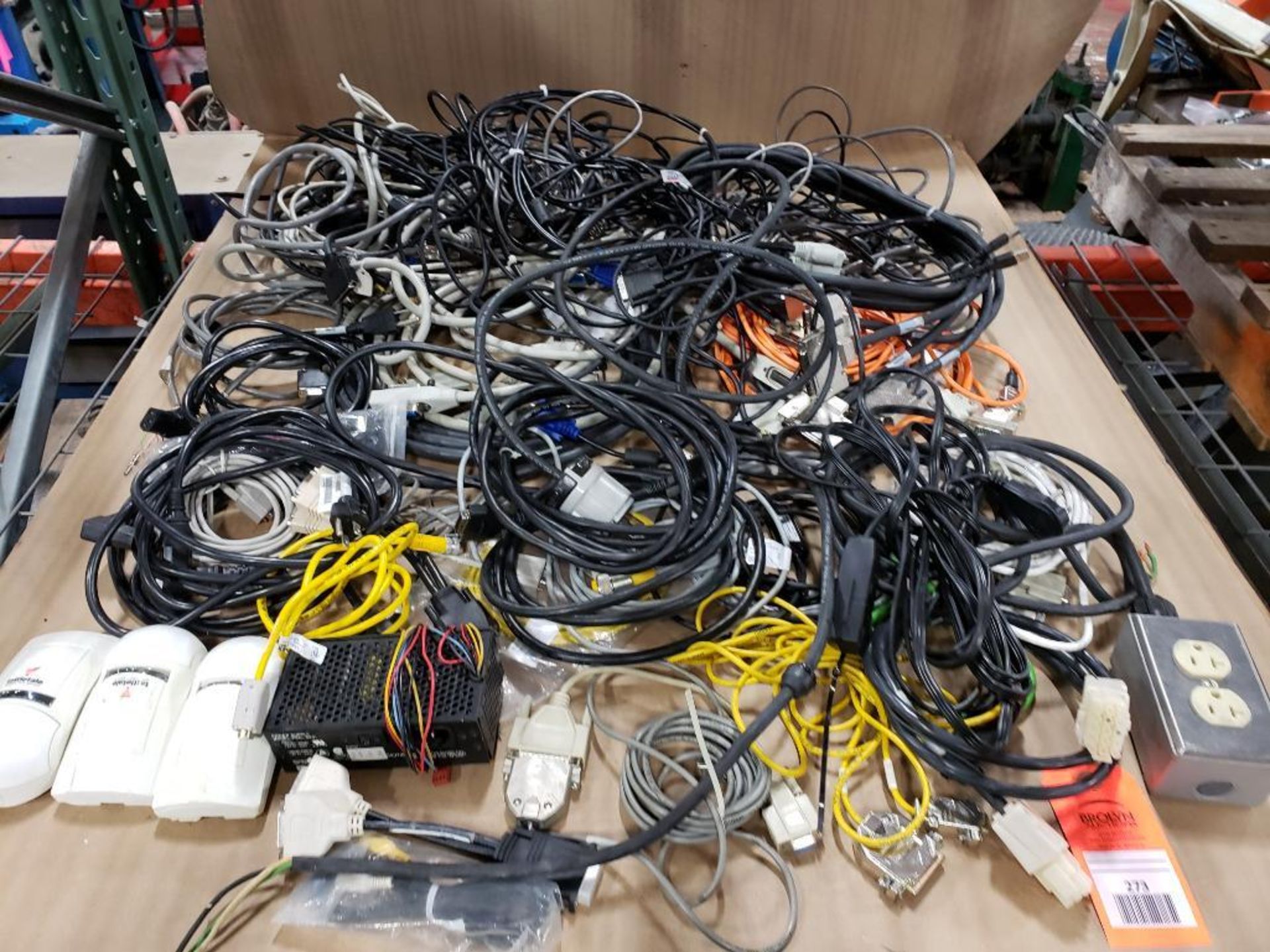 Large assortment of power and connection cordsets.