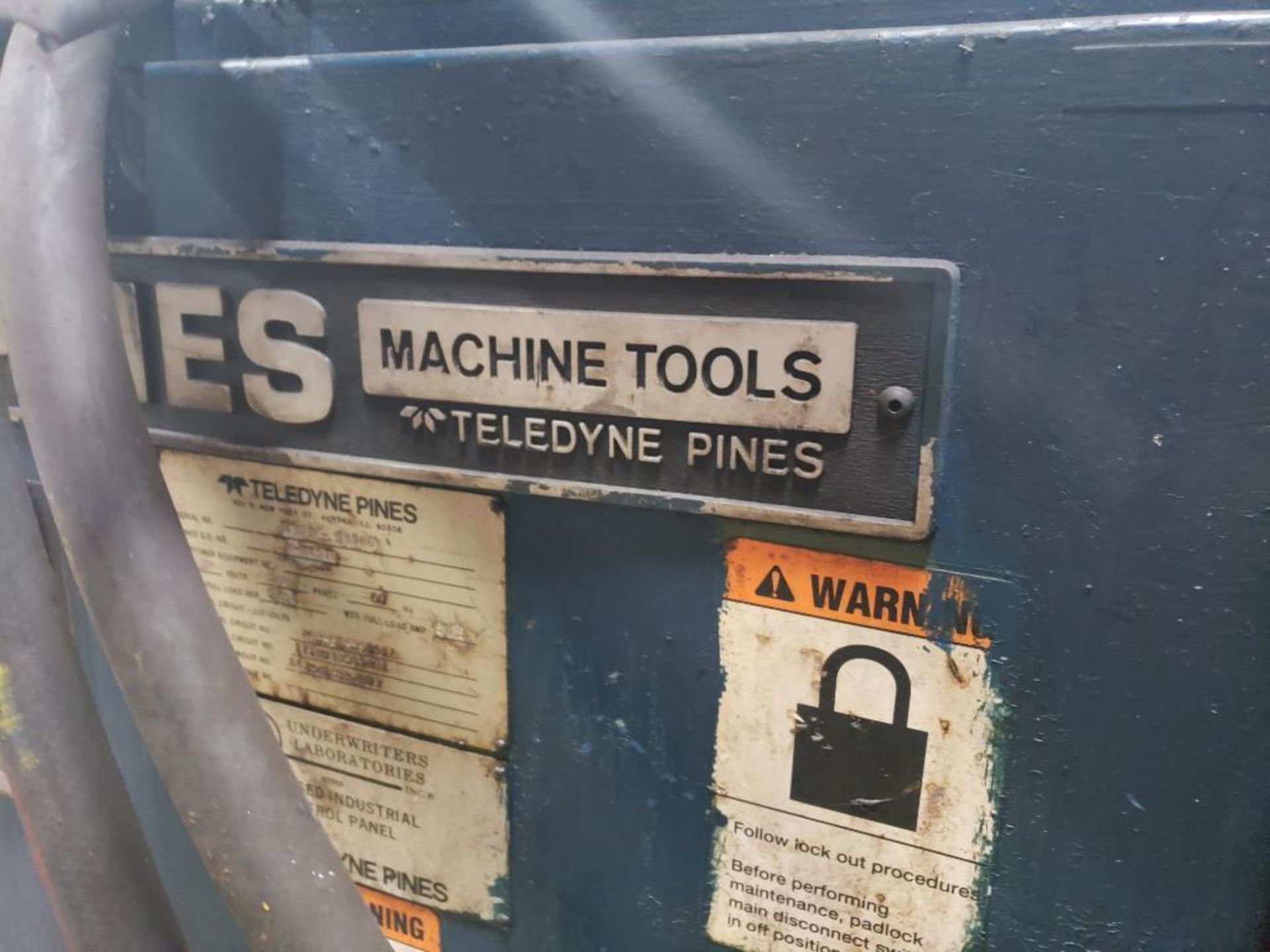 Teledyne Pines bender M-84576. 3PH, 220V. - Image 12 of 28