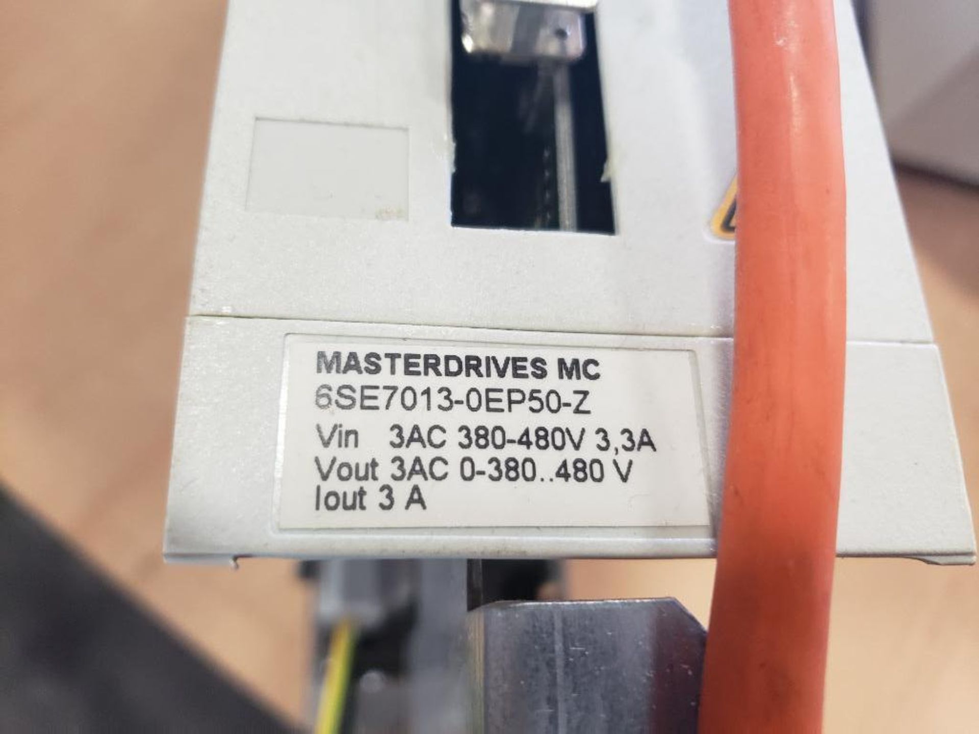 Siemens Masterdrives MC DC/AC drive. 6SE7013-0EP50-Z.. - Image 4 of 5