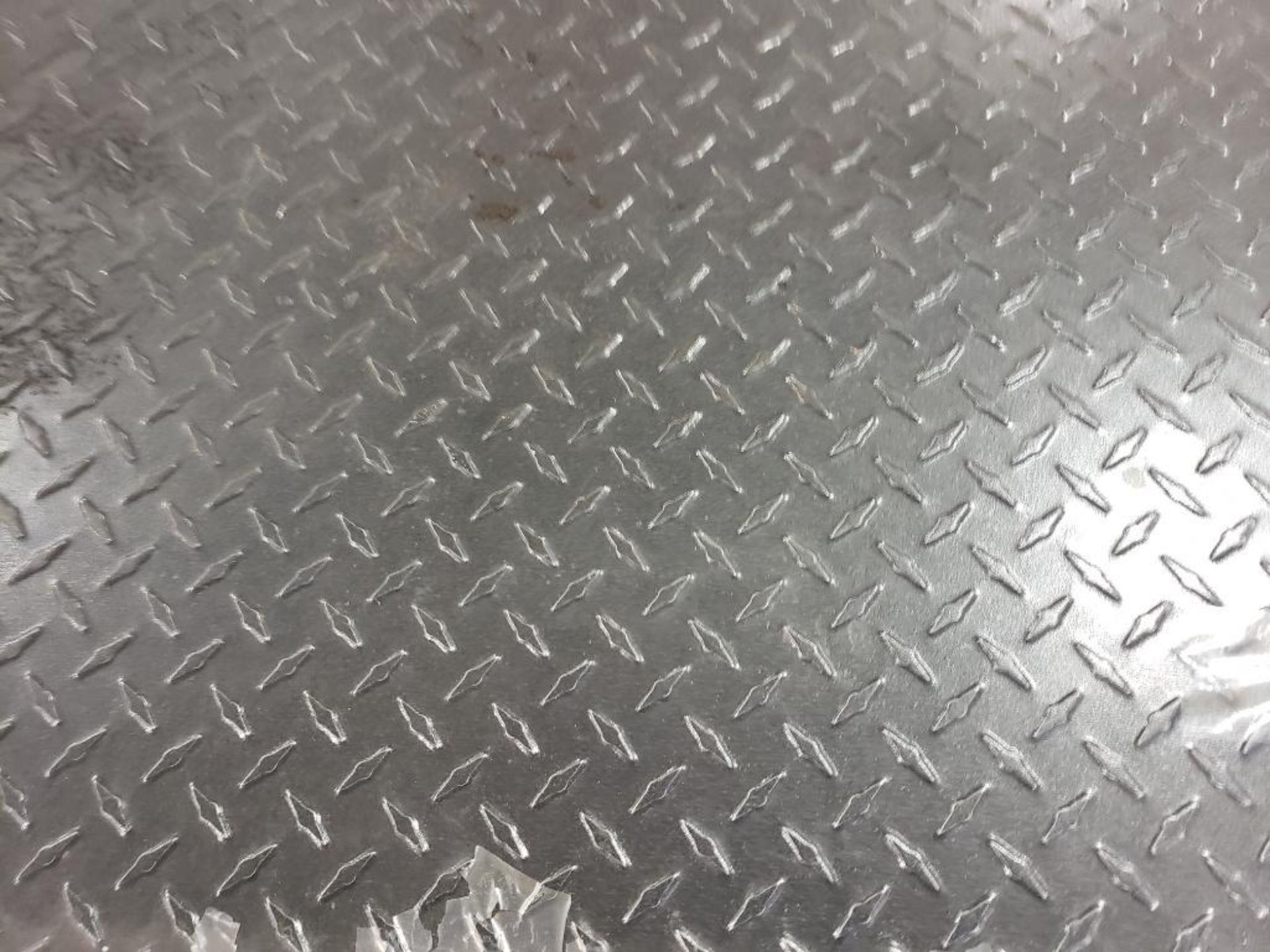Qty 58 - 8' x 2' diamond plate pattern veneer backed aluminum. - Image 3 of 8
