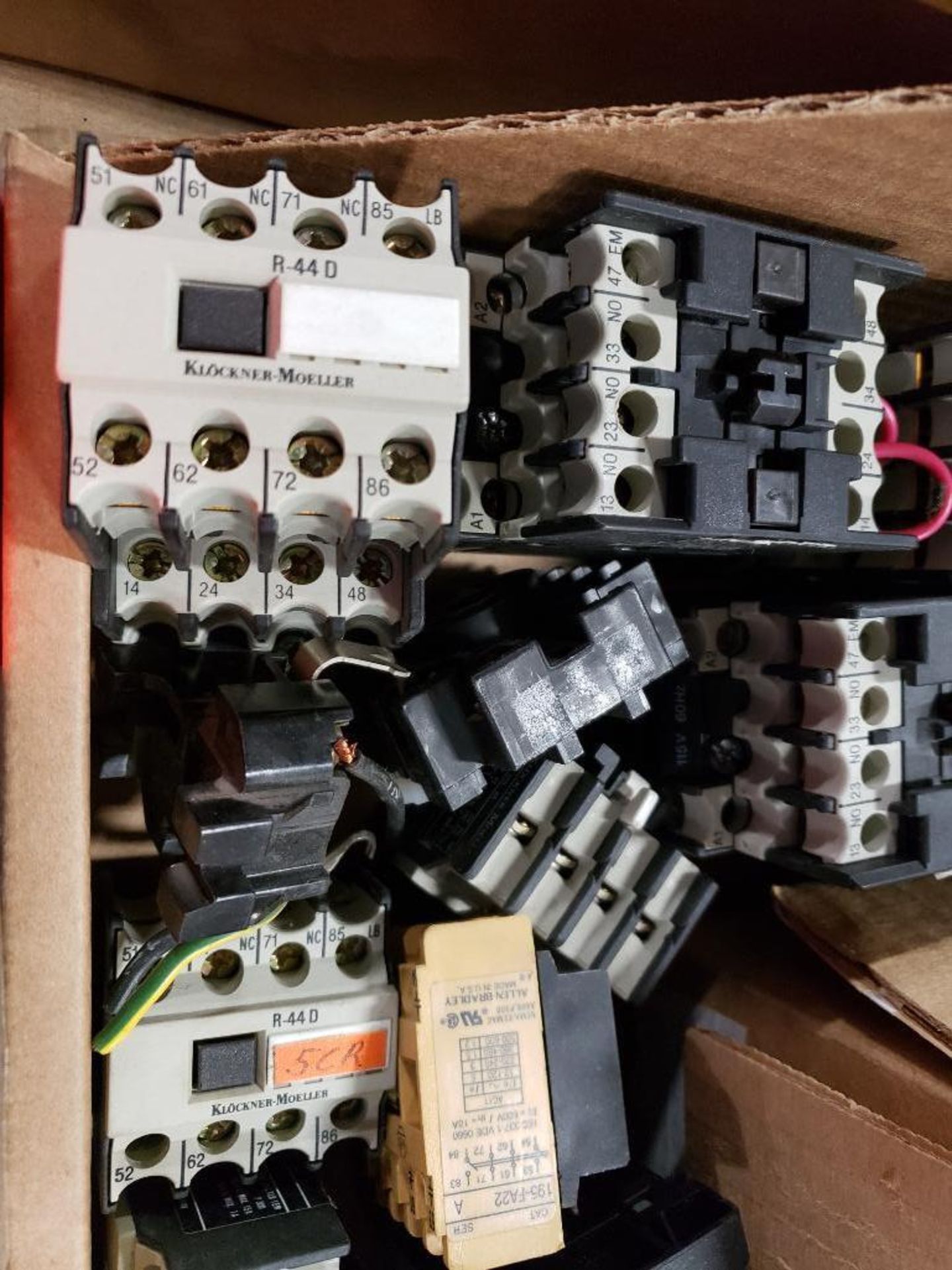 Assorted electrical contactors, relay, transformer. Allen Bradley, Moeller, Microkinetics Corp. - Image 3 of 6