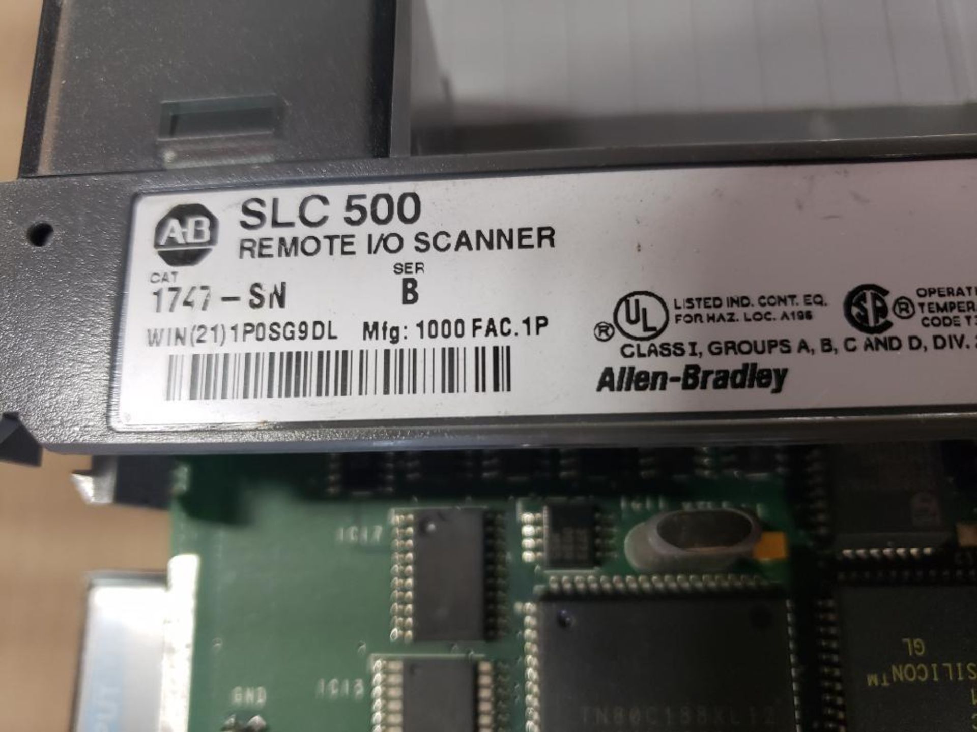 Allen Bradley SLC 5/01 CPU controller rack. With Scanner card. - Image 5 of 5