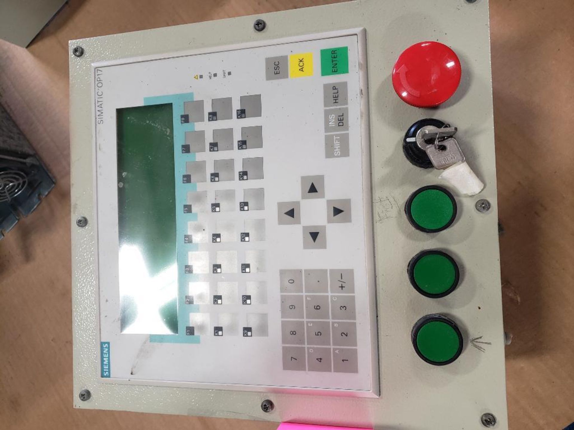 Siemens Operator Panel OP 17-DP. 1P 6AV3 617-1JC20-0AX1 machine control box. - Image 2 of 5