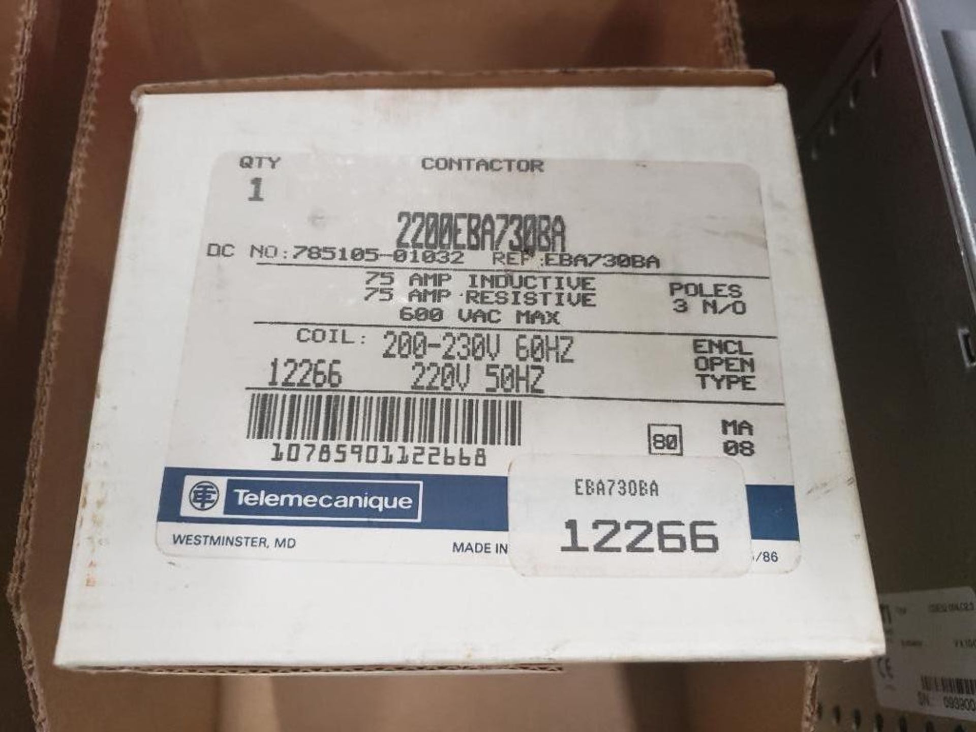 Telemecanique 2200EBA7308A Contactor. New in box. - Image 2 of 3
