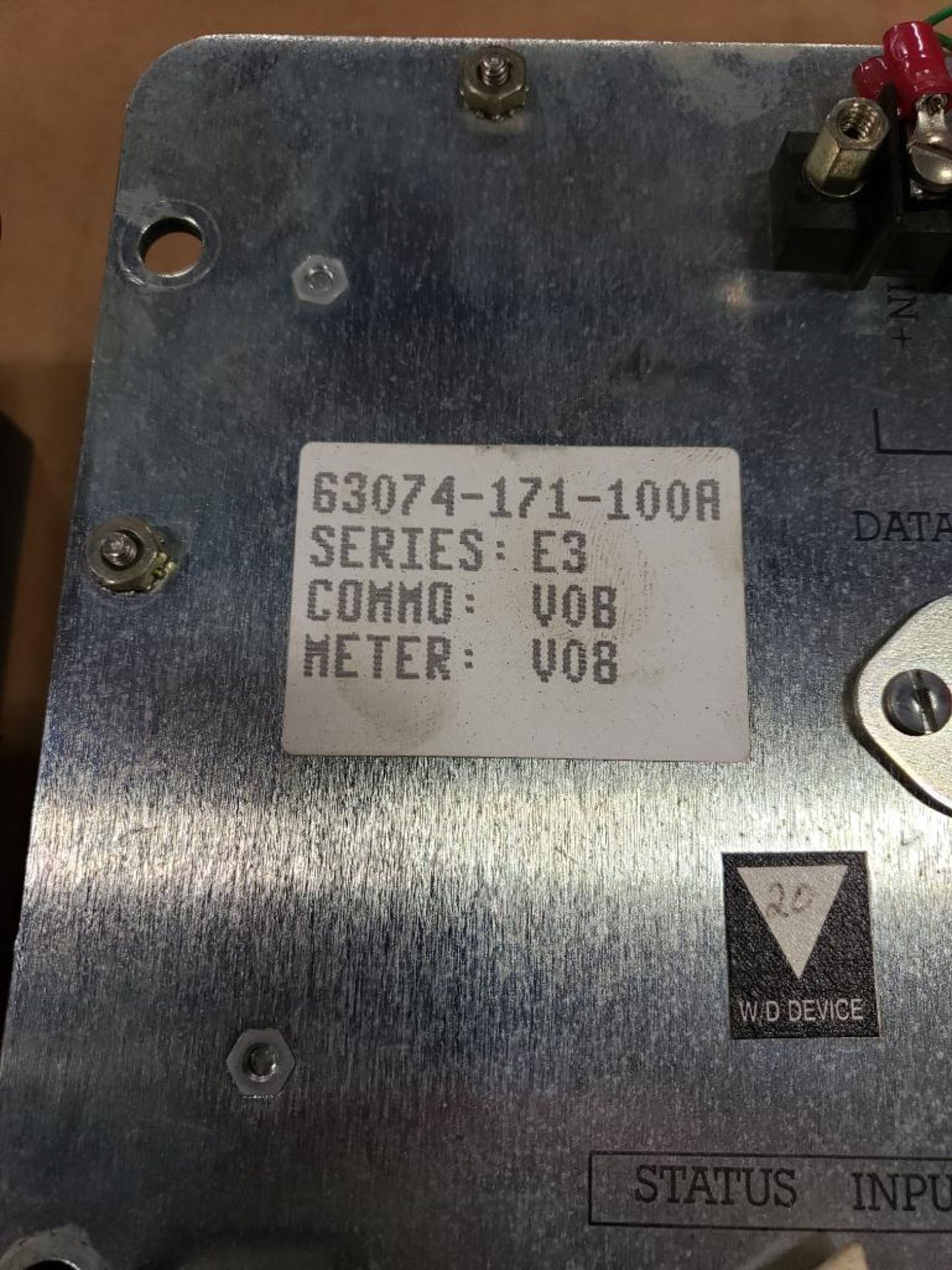 Square-D PowerLogic circuit monitor. Model: CM-108, Cat. No.: CM108X1, Class 3020. - Image 3 of 5