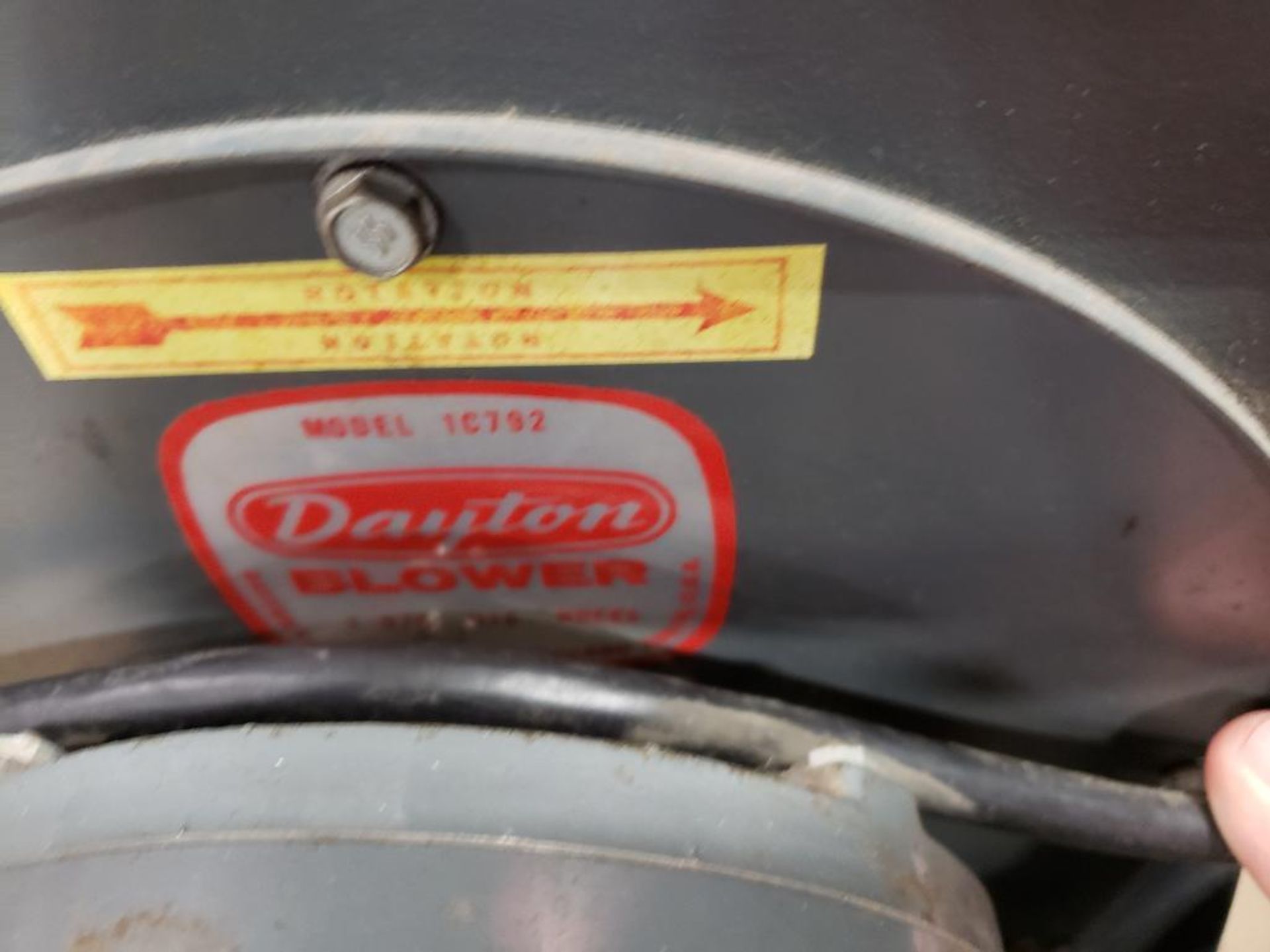 Dayton blower motor assembly. 1/3HP Dayton motor 6K030D. 1PH, 115V, 1725RPM. - Image 3 of 5