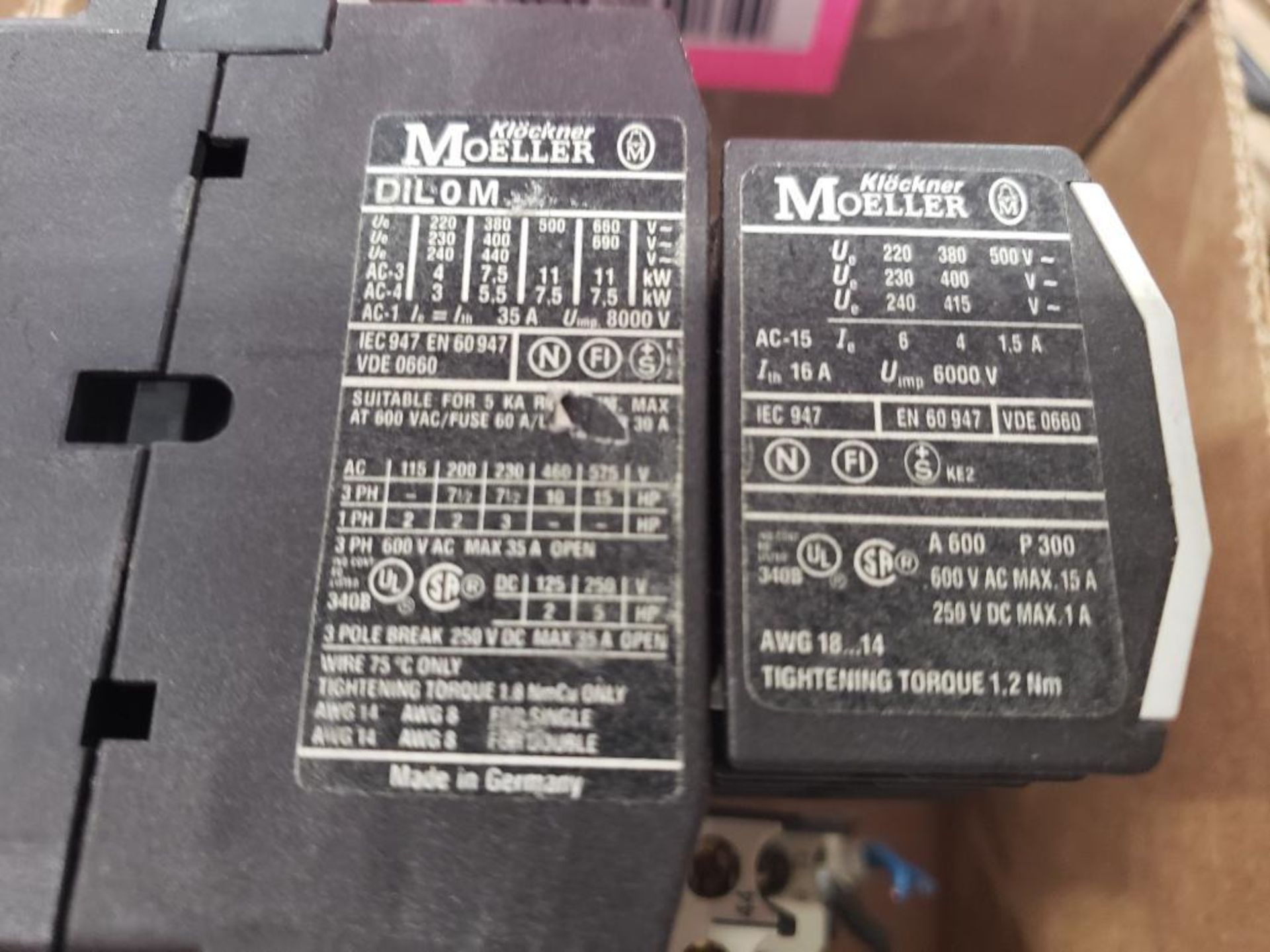 Assorted electrical contactor. Allen Bradley, Klockner Moeller. - Image 5 of 5