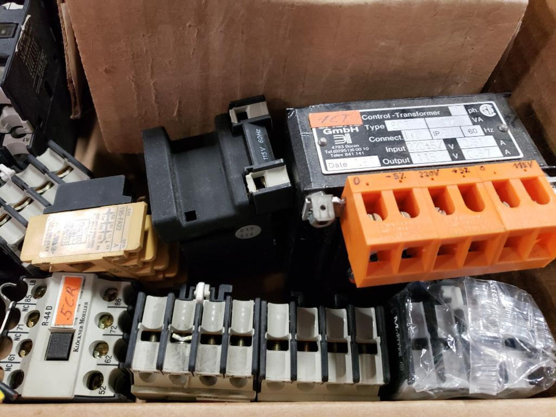 Assorted electrical contactors, relay, transformer. Allen Bradley, Moeller, Microkinetics Corp. - Image 4 of 6