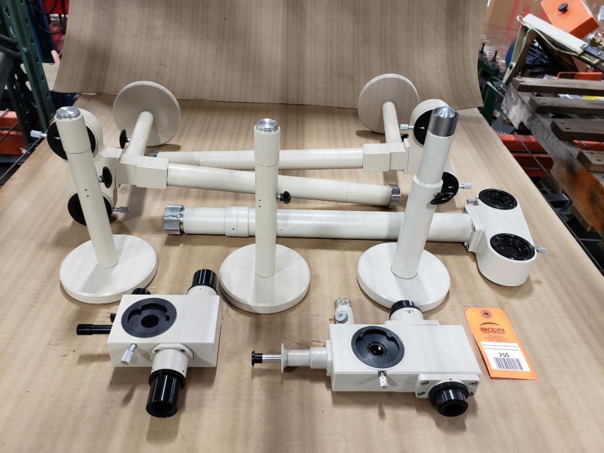 Assorted microscope teaching splitters and extenders.