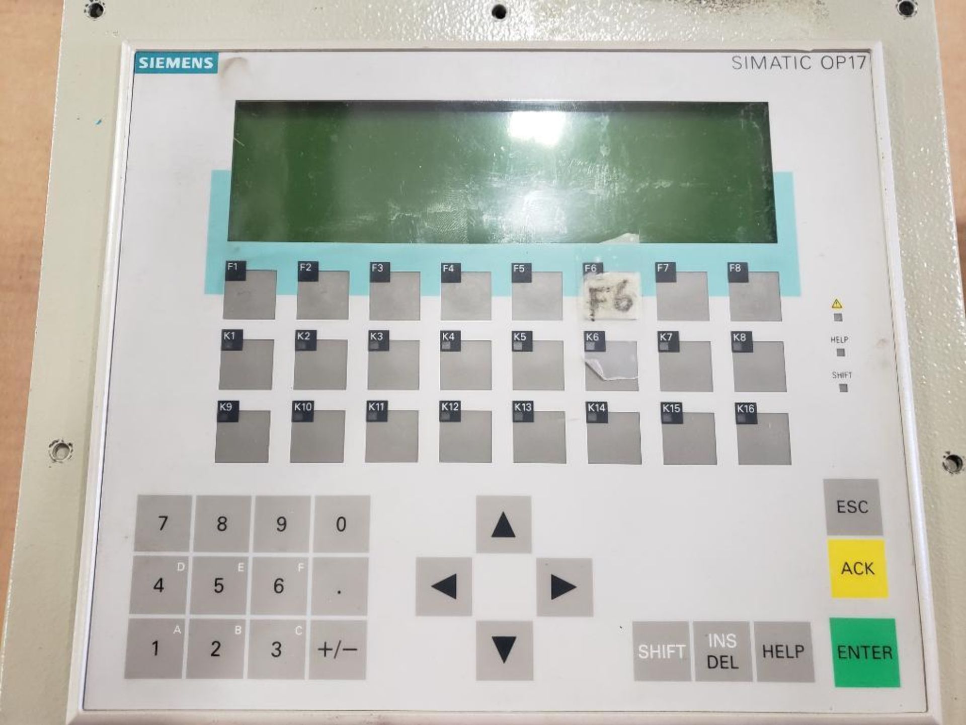 Siemens Operator Panel OP 17-DP. 1P 6AV3 617-1JC20-0AX1 machine control box. - Image 2 of 4