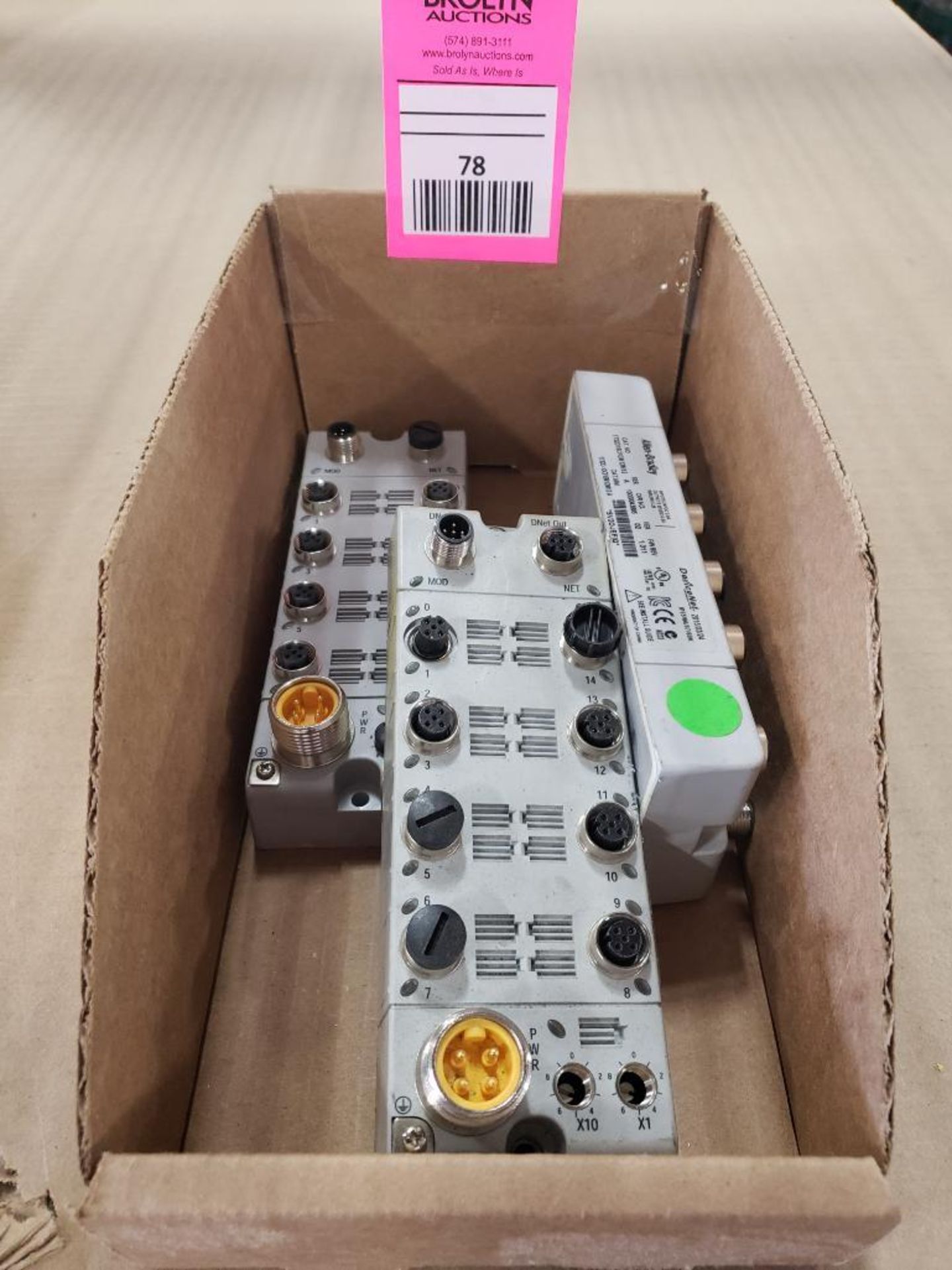 Qty 3 - Allen Bradley 1732D16CFGM12M12 DeviceNet connector.