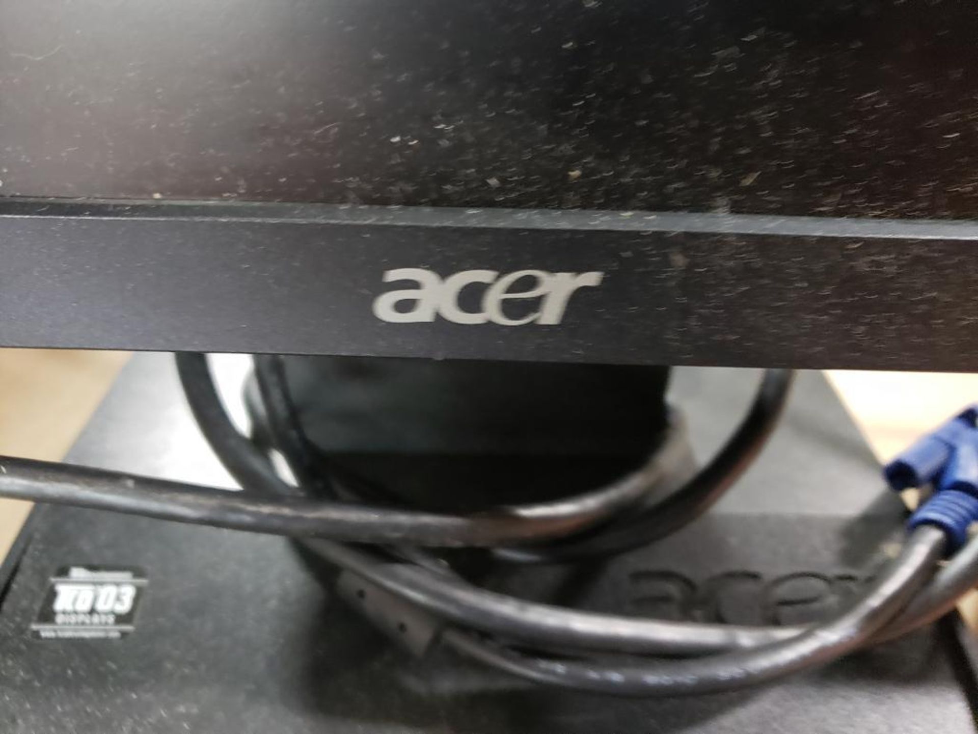 Qty 2 - Assorted PC monitors. ACER, HANNS-G. - Image 3 of 8