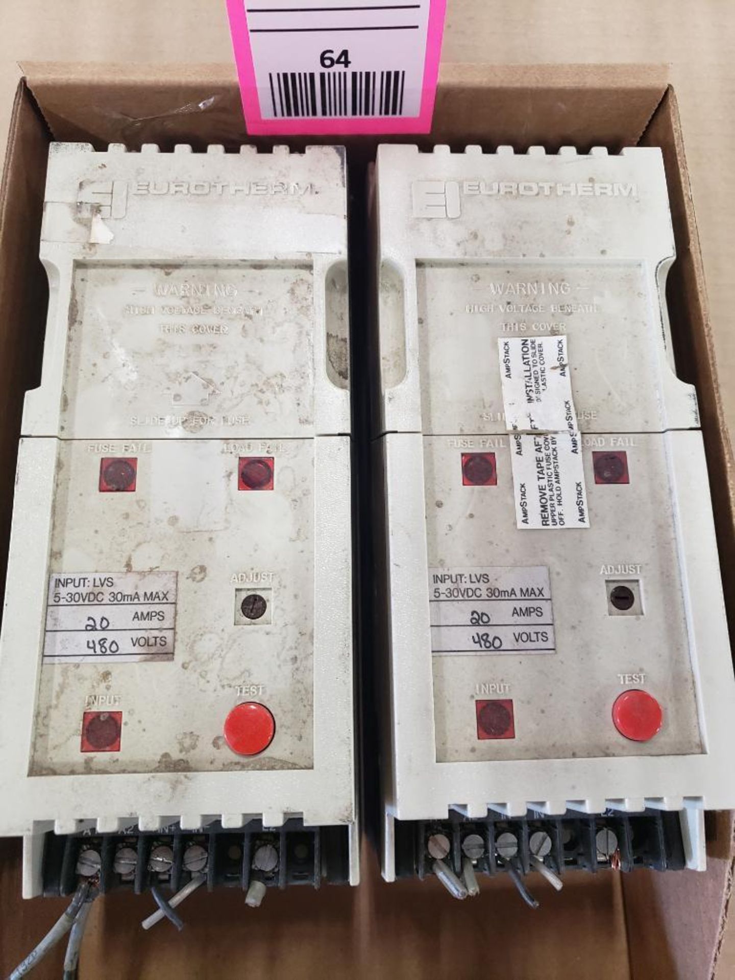 Qty 2 - Eurotherm AmpStack 20A480V/LVS/PLF power controller. - Image 2 of 4