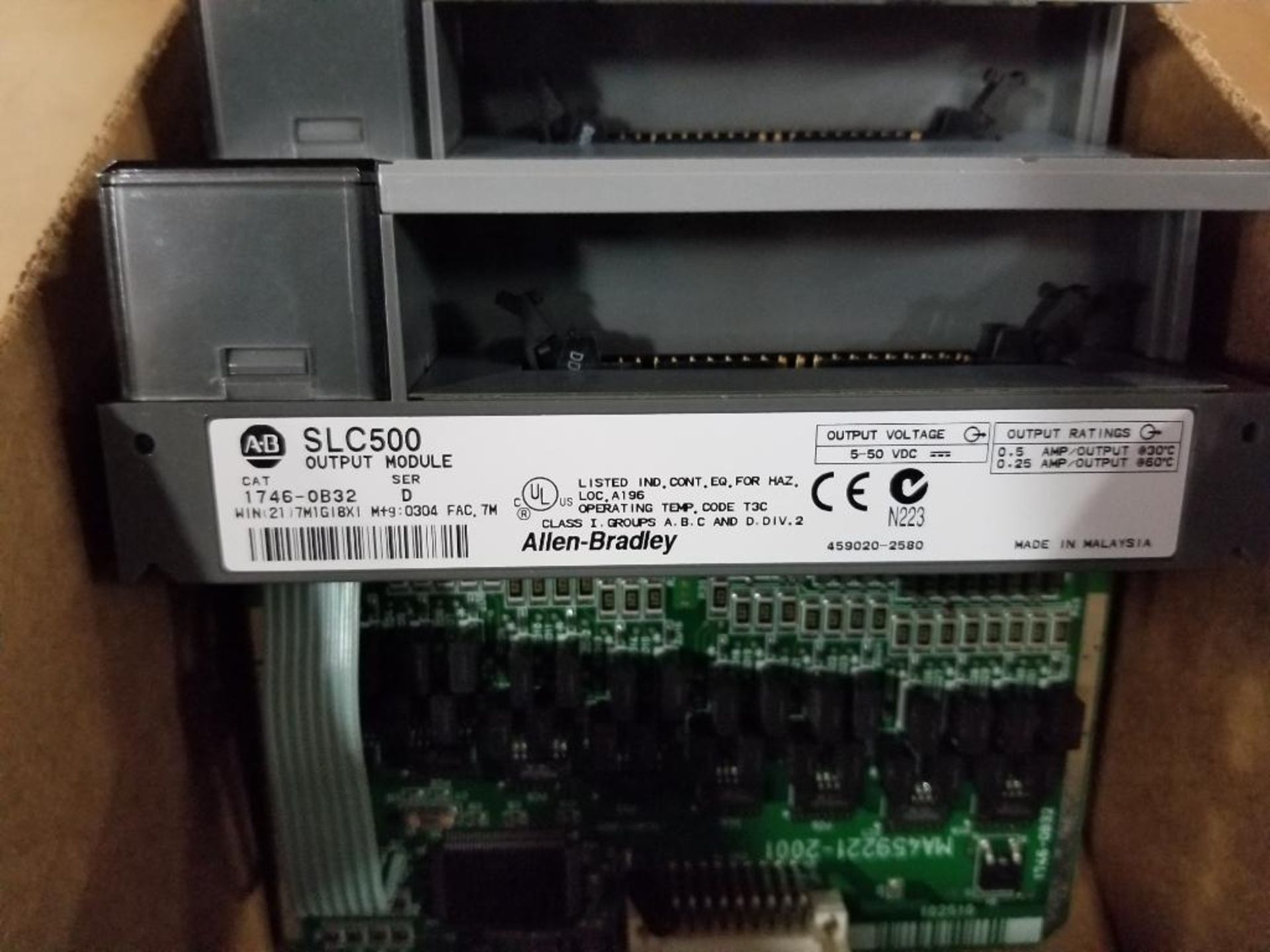Qty 5 - Assorted Allen Bradley SLC500 input and output module. - Image 3 of 7