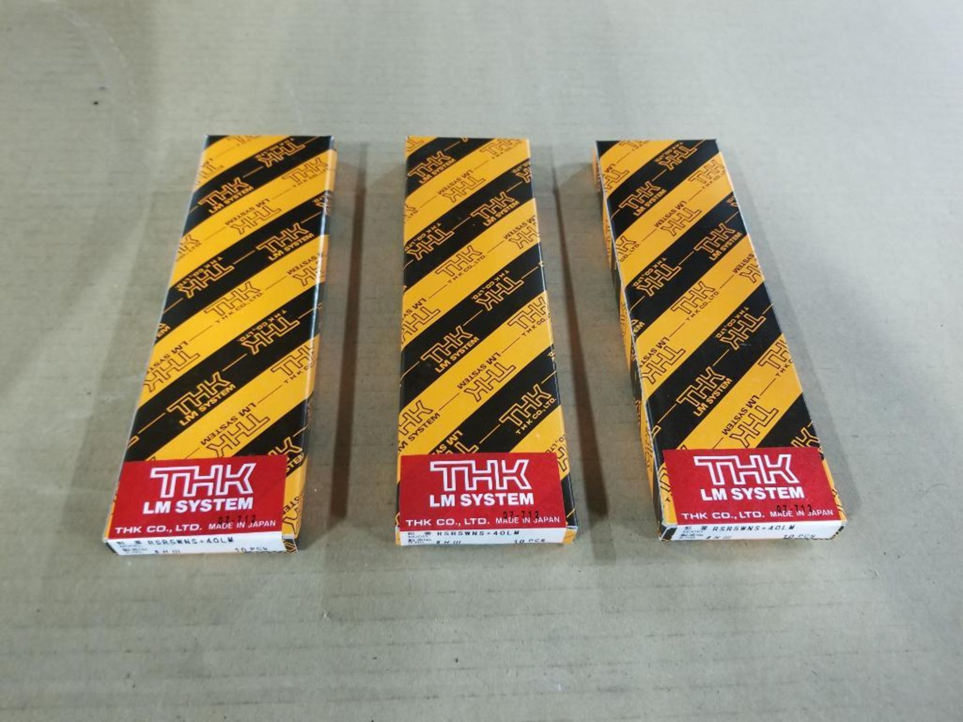 Qty 3 - Box of THK Linear slide. RSR5WNS+40LM. 10pc each. New in box. - Image 2 of 6