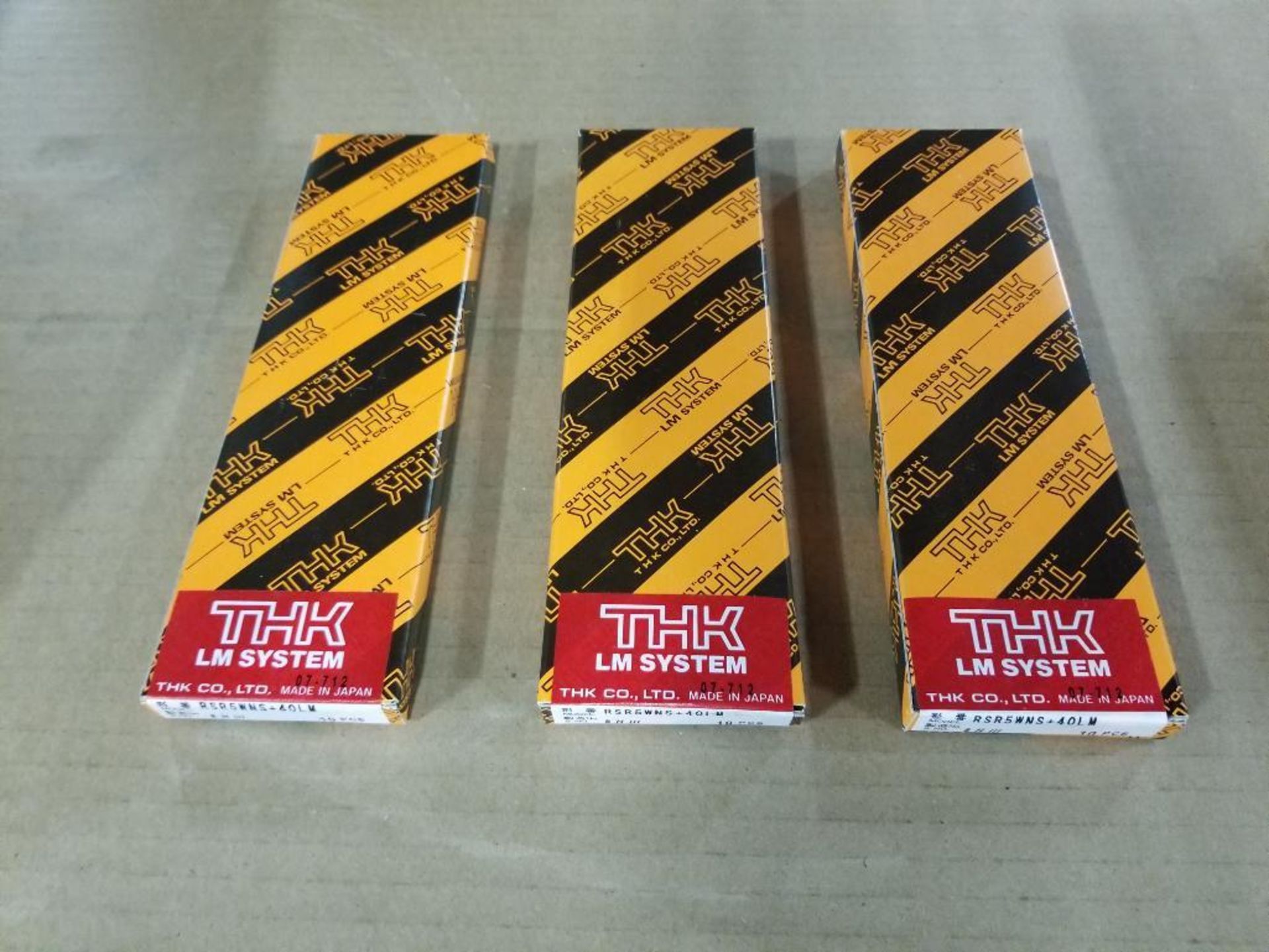 Qty 3 - Box of THK Linear slide. RSR5WNS+40LM. 10pc each. New in box. - Image 2 of 5