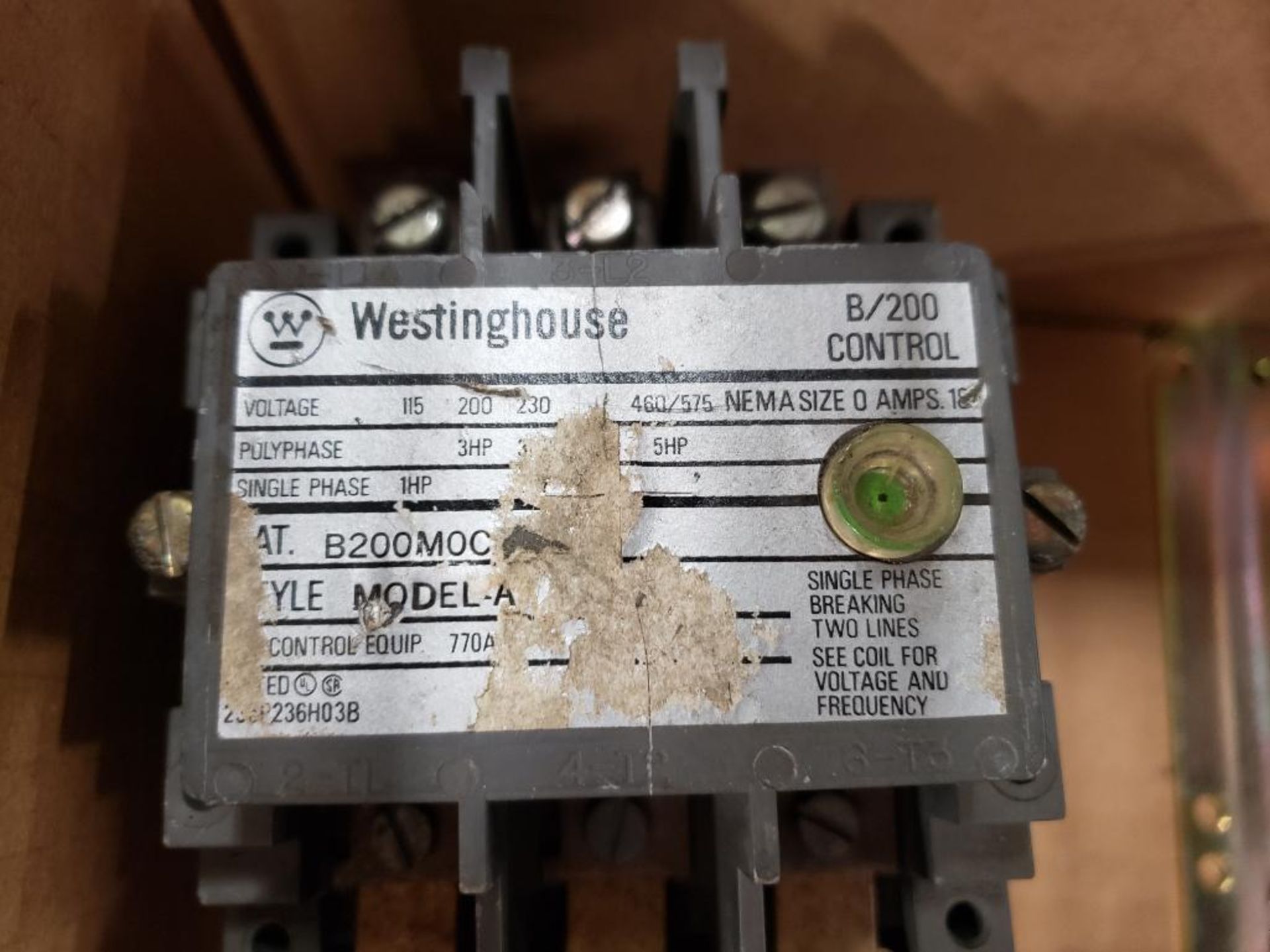Assorted electrical contactor, starter. Westinghouse, Allen Bradley. - Image 2 of 10