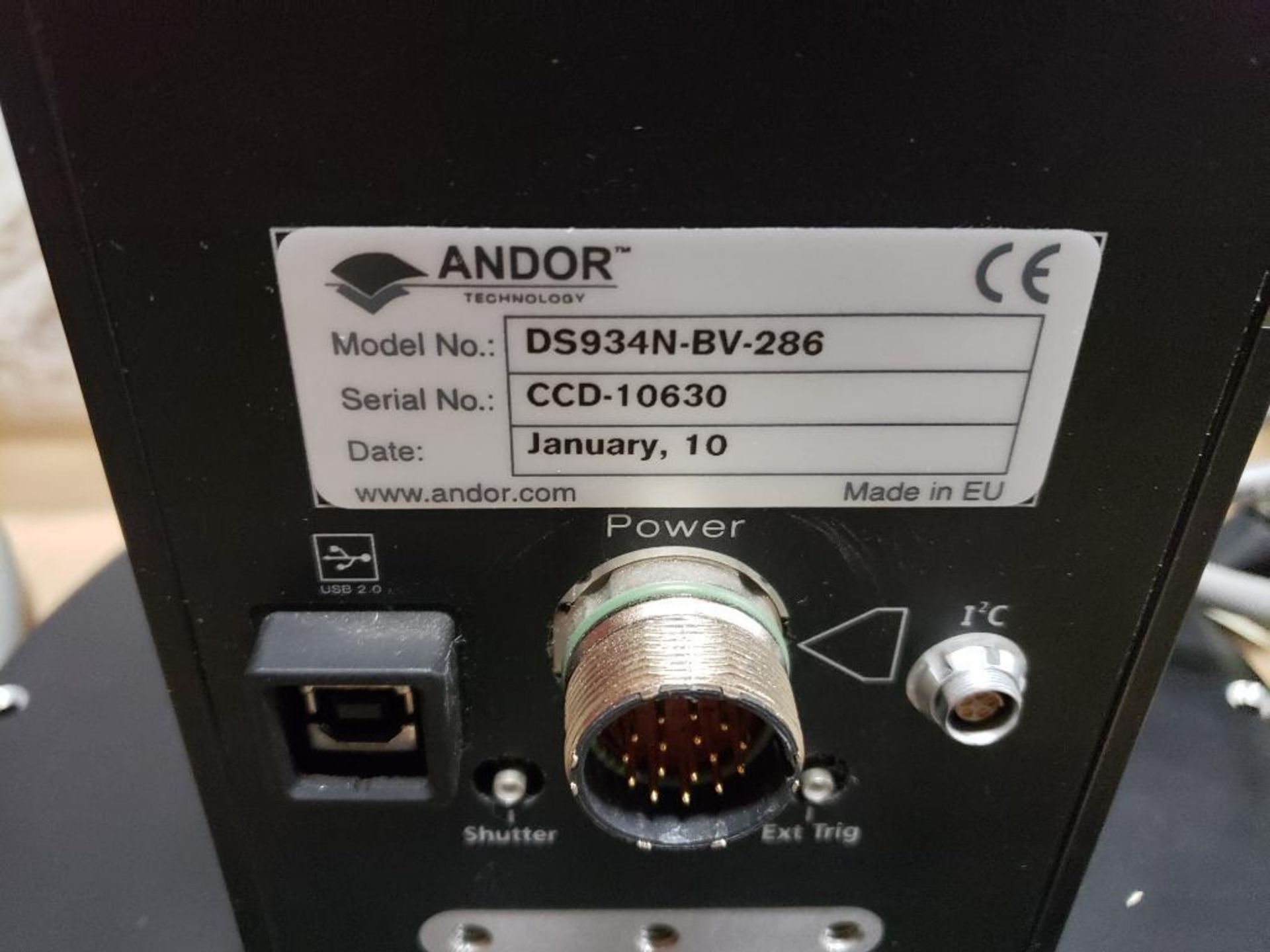 Andor Technology DS934N-BV-286 High-Speed, High- Sensitivity camera unit. - Image 2 of 10