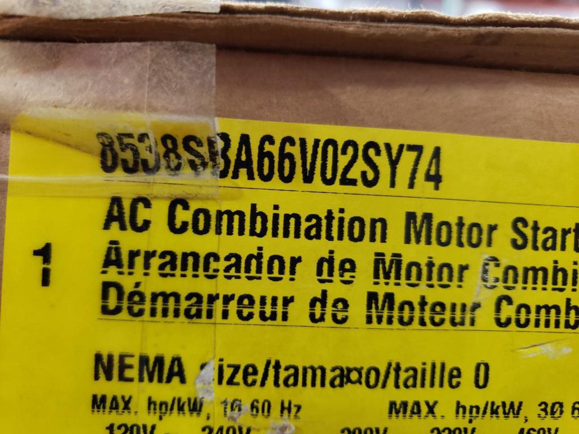 Square-D 8538SBA66V02SY74 AC Combination motor starter. New in box. - Image 3 of 4
