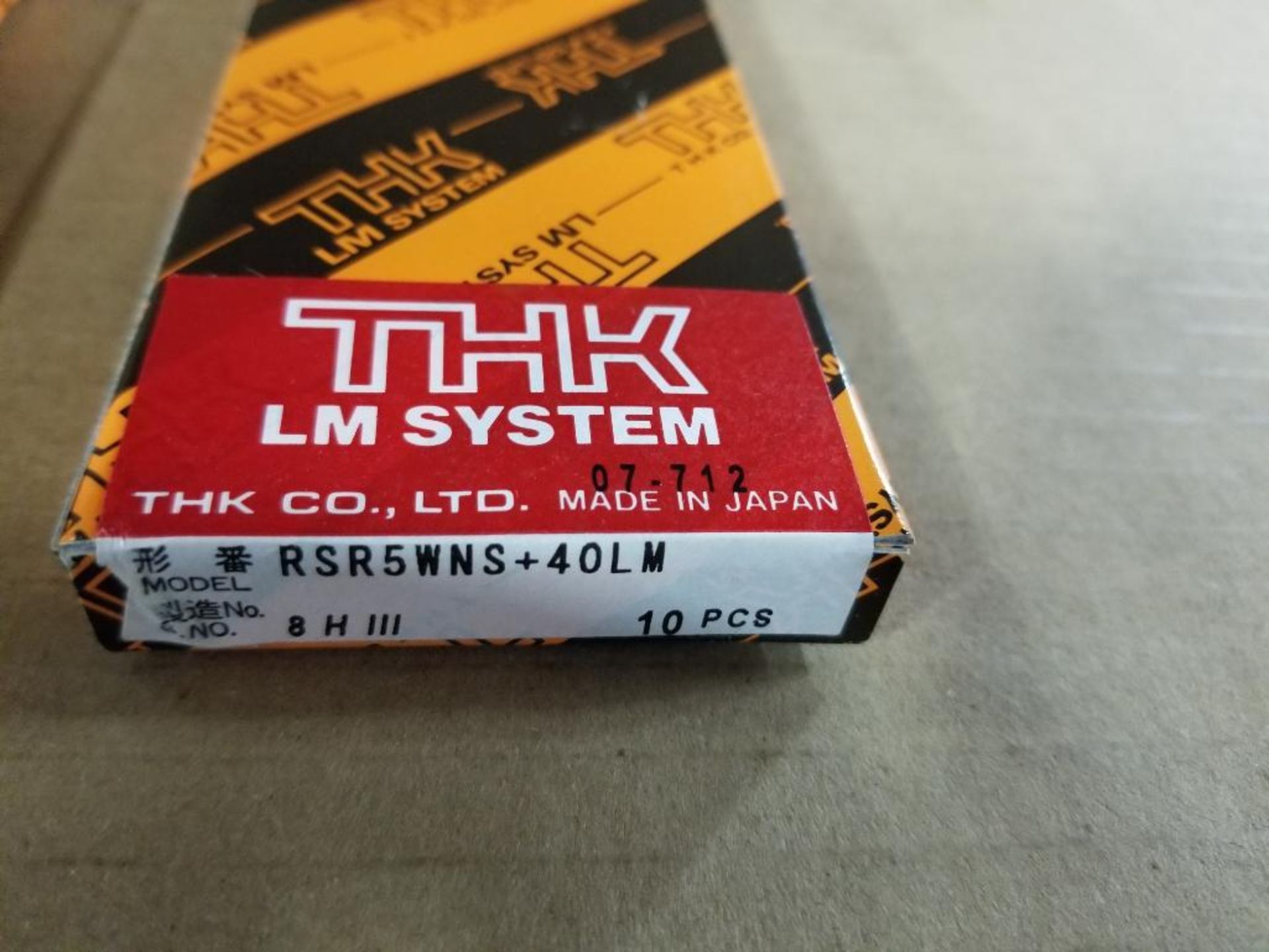 Qty 3 - Box of THK Linear slide. RSR5WNS+40LM. 10pc each. New in box. - Image 6 of 8